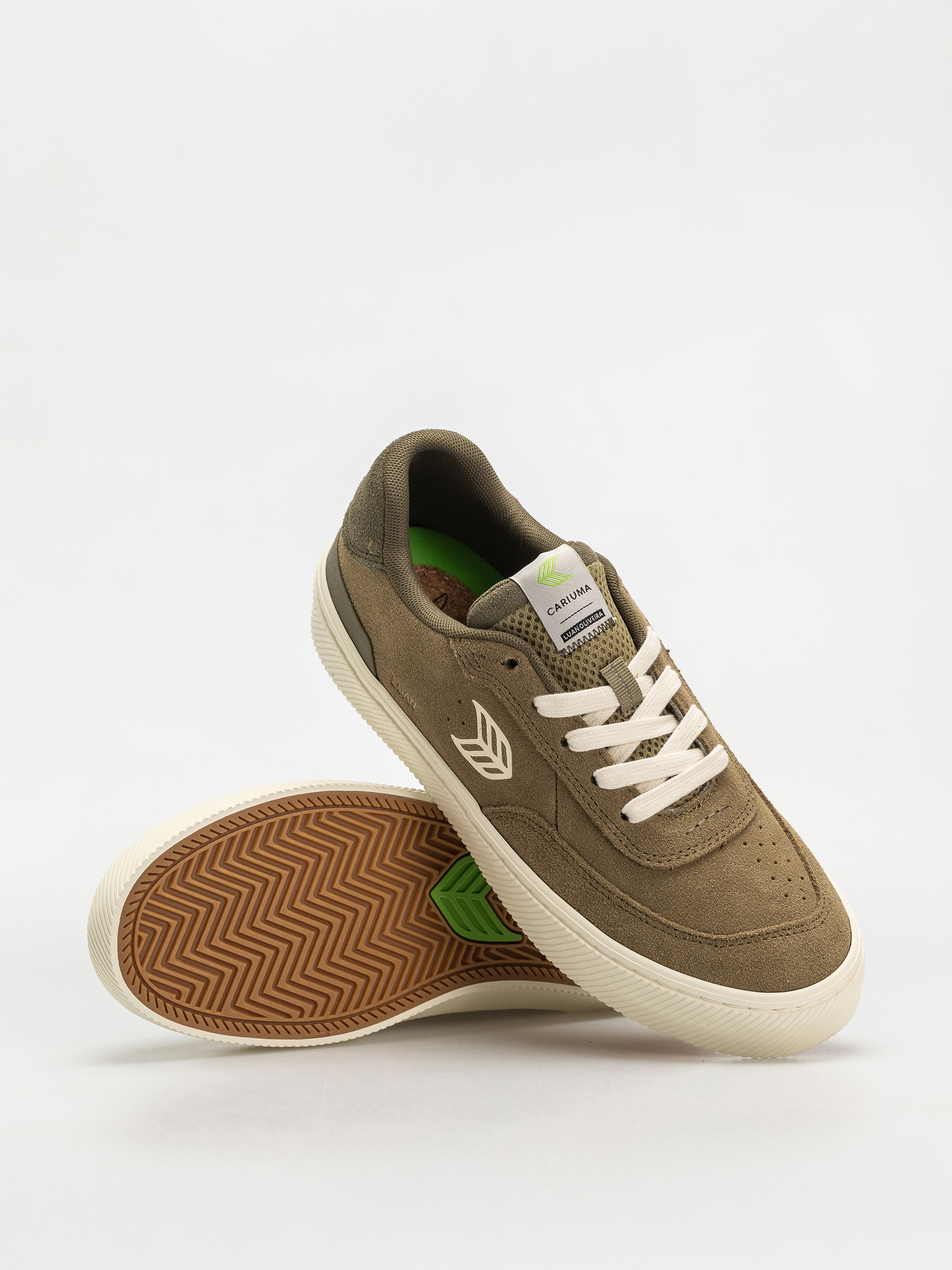 Взуття Cariuma Luan Pro Wmn (olive green suede ivory logo burnt olive)