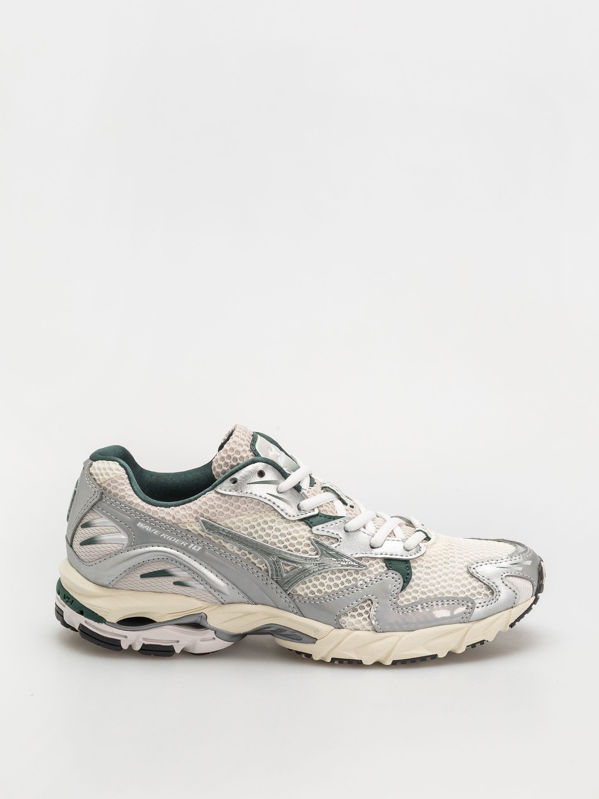 u0412u0437u0443u0442u0442u044f Mizuno Wave Rider 10 (snow white/slate/bistro green)