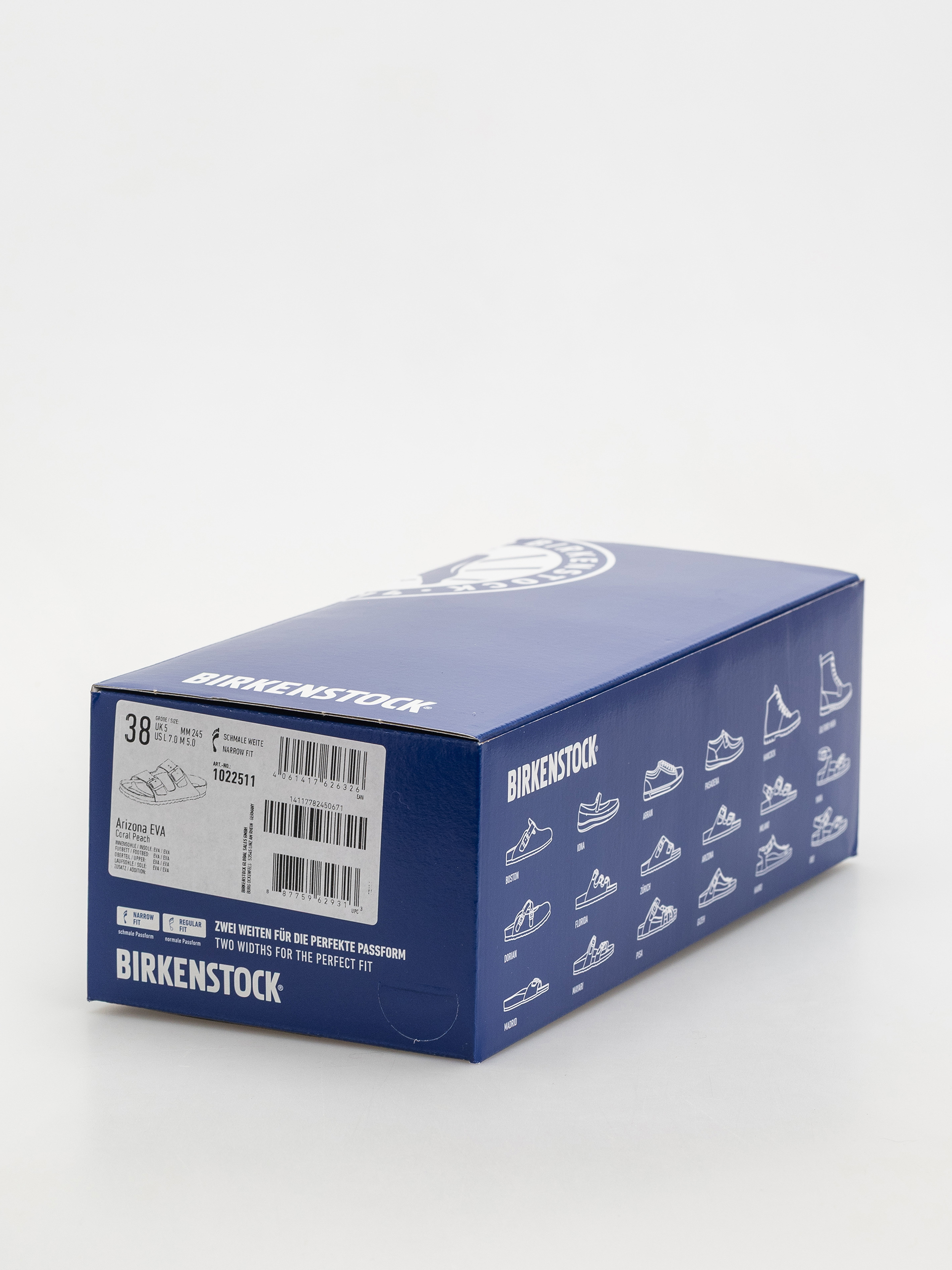 Шльопанці Birkenstock Arizona Eva Narrow Wmn (coral peach)