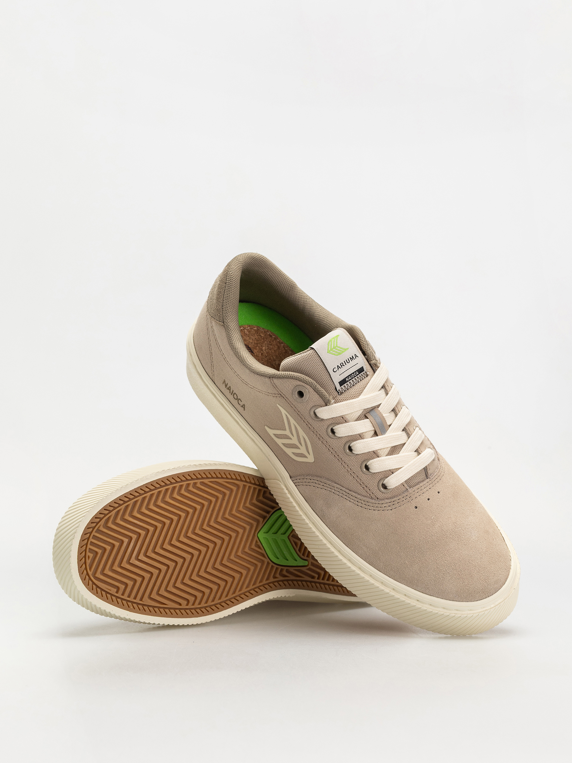 Взуття Cariuma Naioca Pro (plaza taupe suede and canvas ivory logo laurel oak)