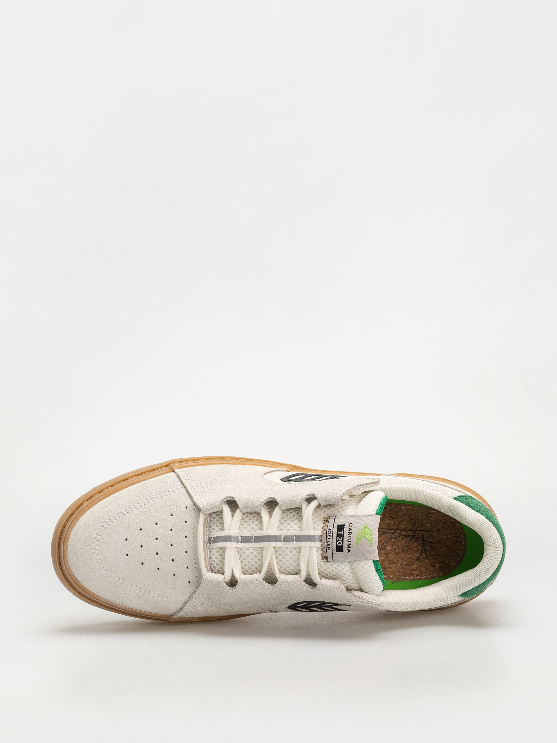 Взуття Cariuma T20 Pro (gum smoke white suede and mesh black logo green)