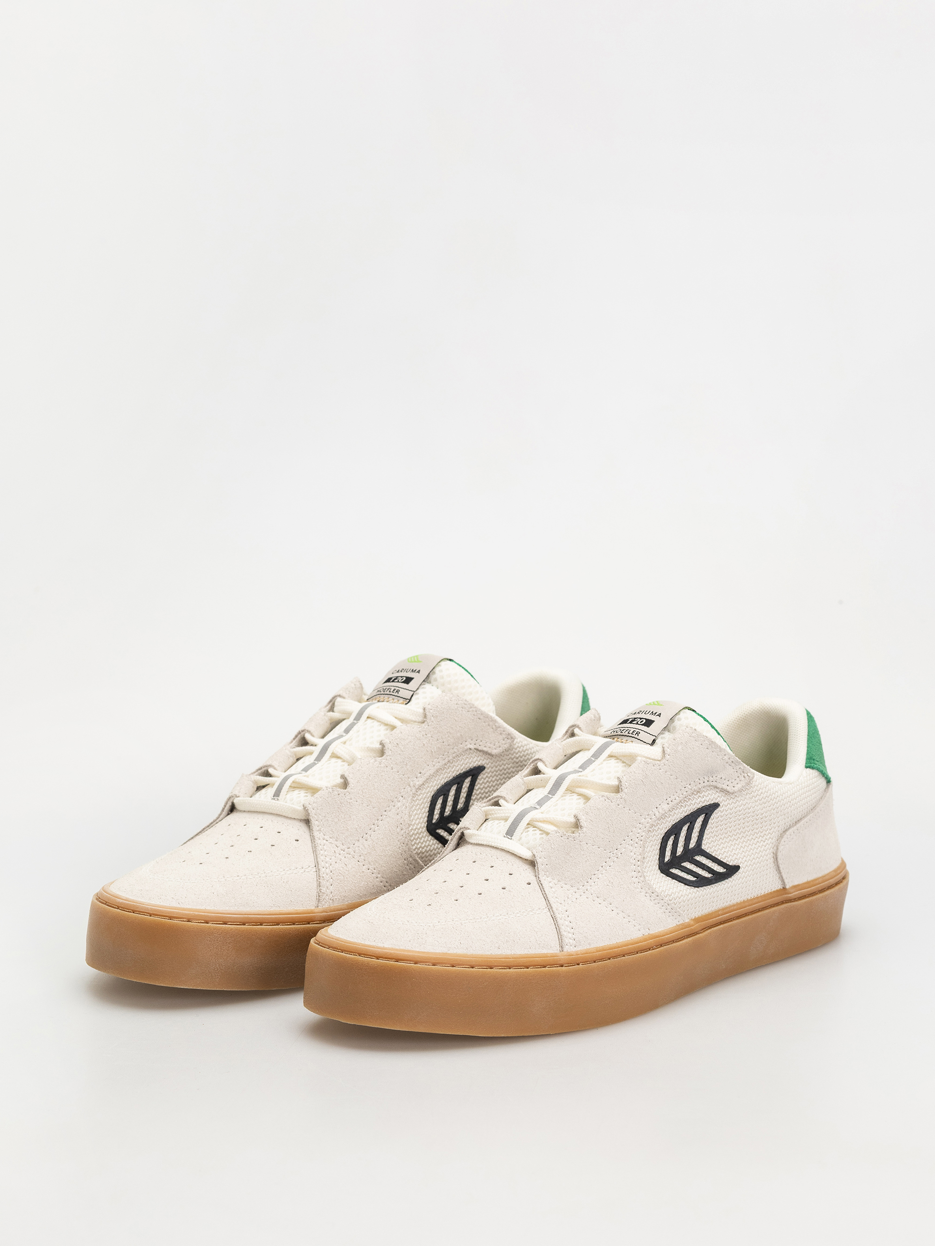 Взуття Cariuma T20 Pro (gum smoke white suede and mesh black logo green)
