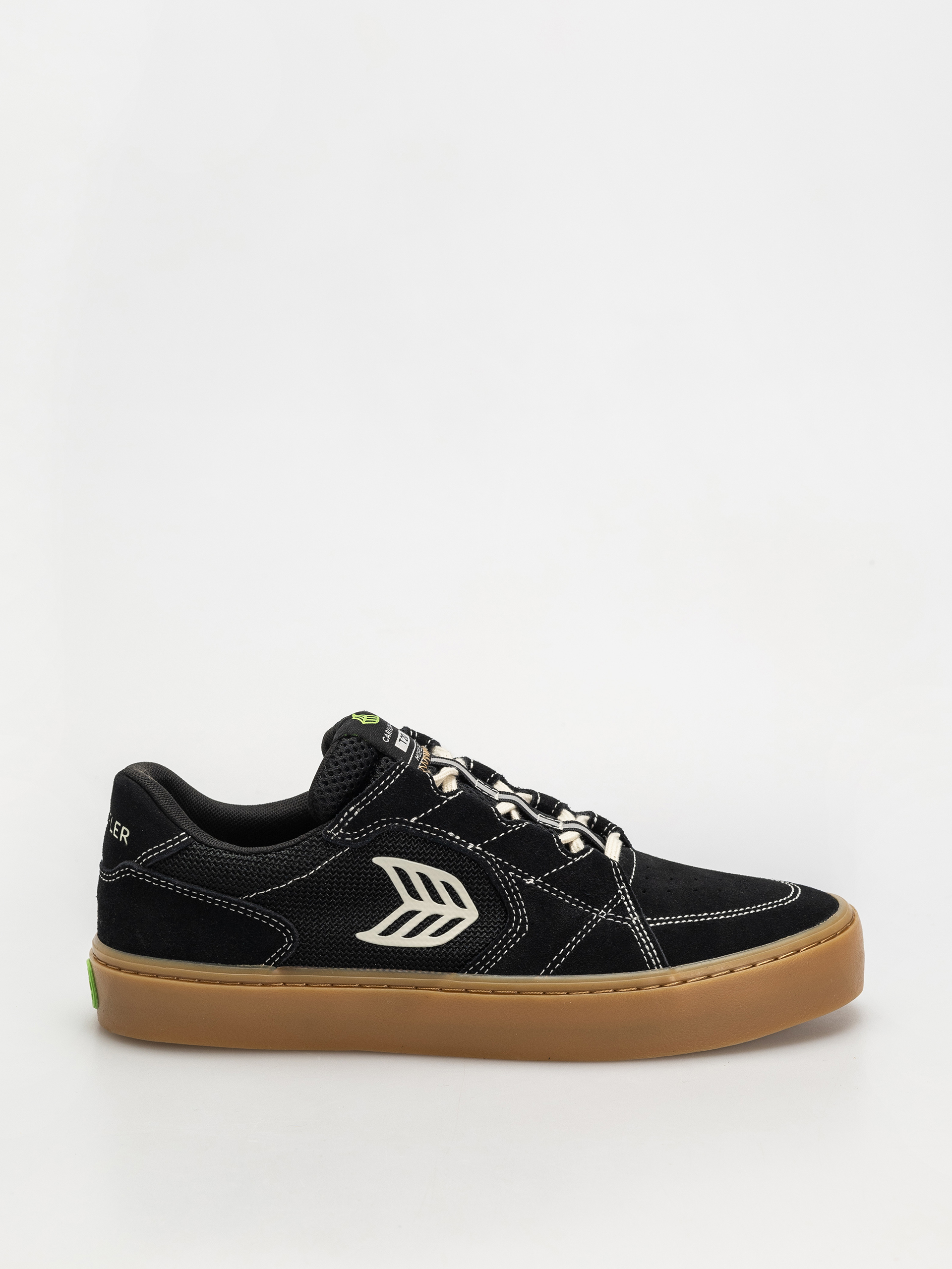 u0412u0437u0443u0442u0442u044f Cariuma T20 Pro (gum black suede and mesh ivory logo contrast thread)