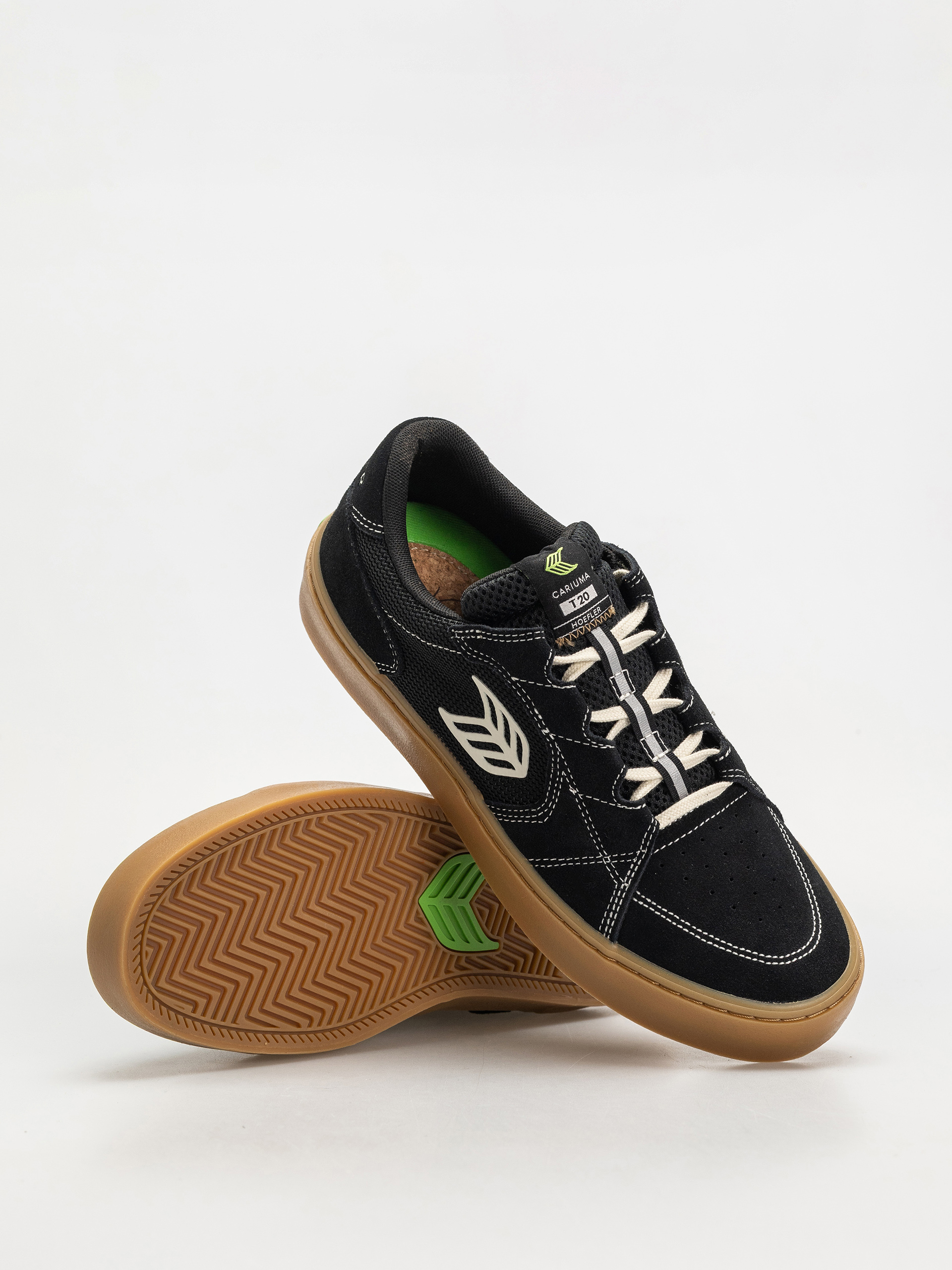 Взуття Cariuma T20 Pro (gum black suede and mesh ivory logo contrast thread)