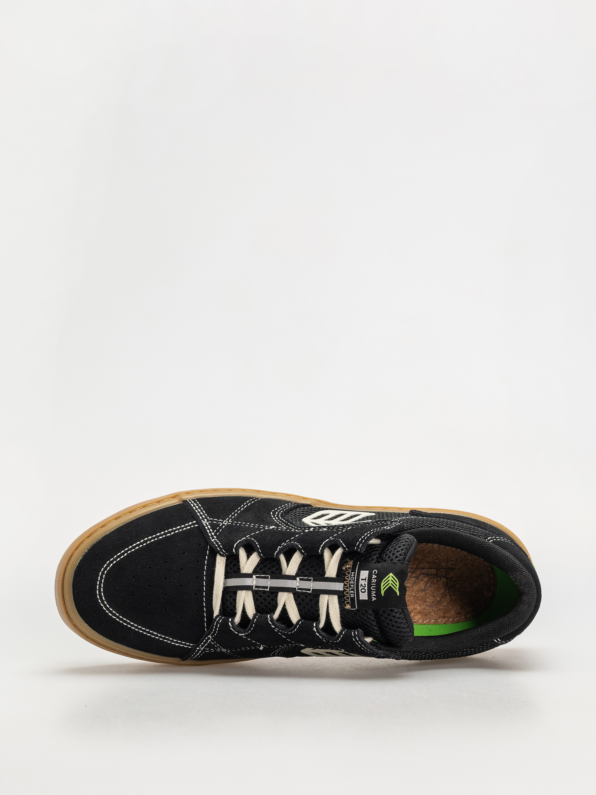 Взуття Cariuma T20 Pro (gum black suede and mesh ivory logo contrast thread)