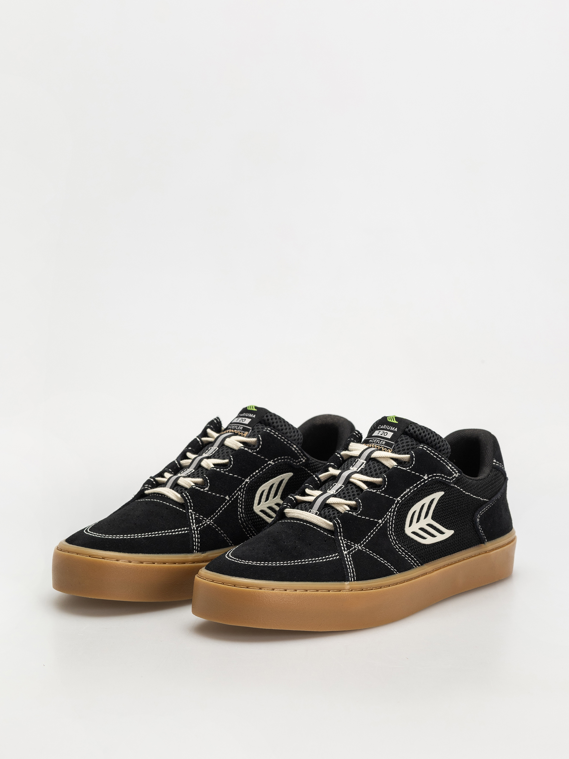 Взуття Cariuma T20 Pro (gum black suede and mesh ivory logo contrast thread)