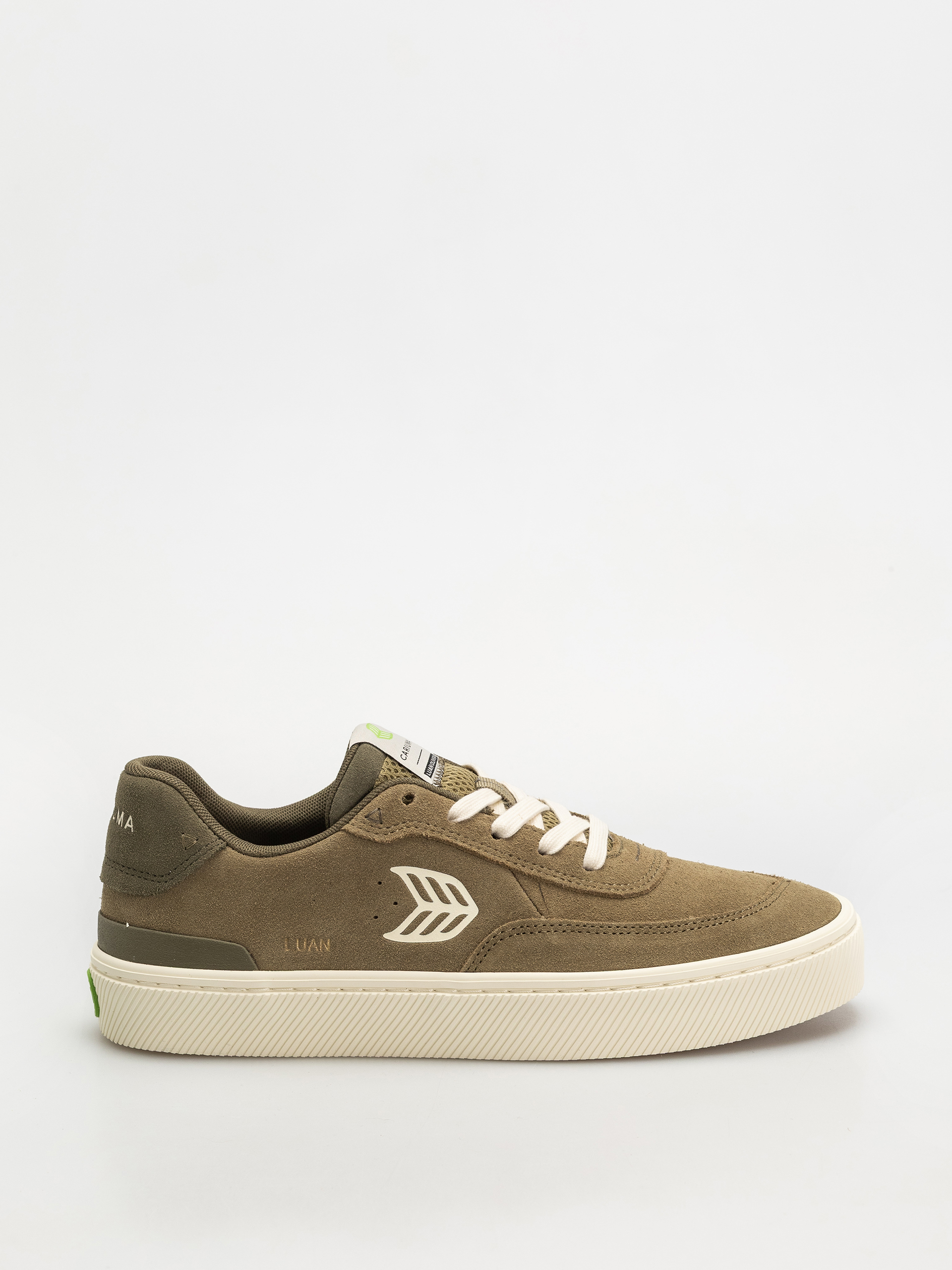 u0412u0437u0443u0442u0442u044f Cariuma Luan Pro (olive green suede ivory logo burnt olive)
