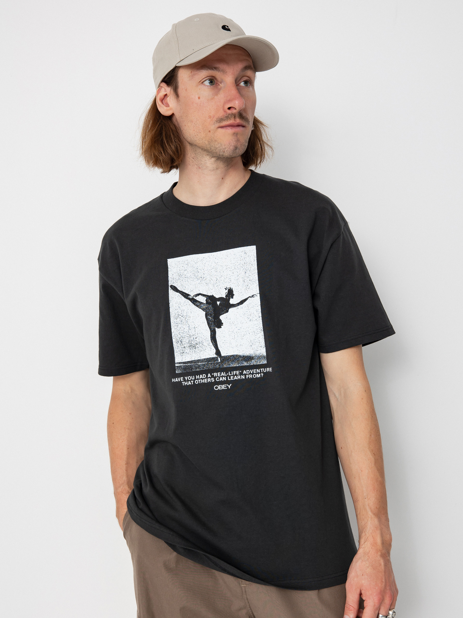 Футболка OBEY Real Life (vintage black)