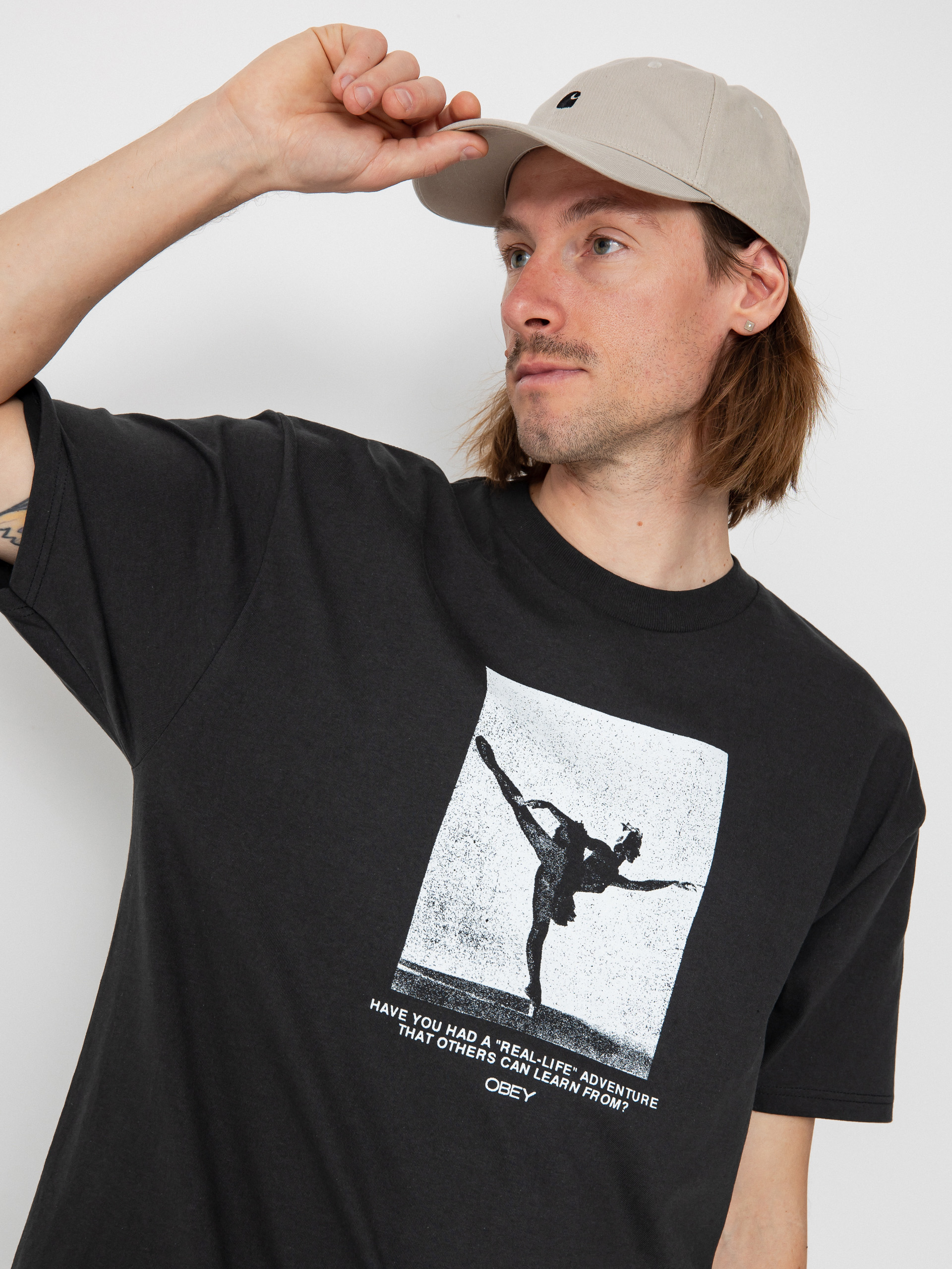 Футболка OBEY Real Life (vintage black)