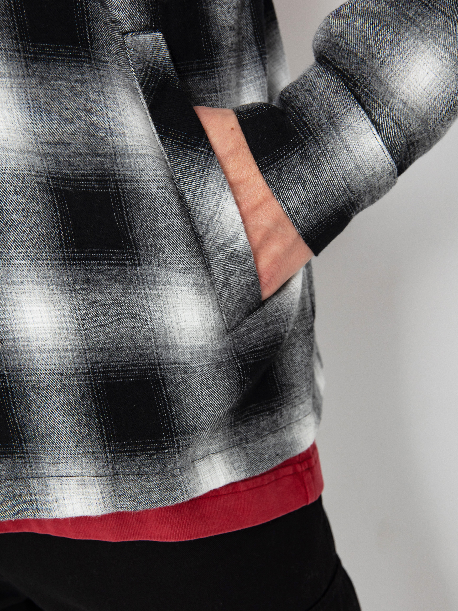 Сорочка Spitfire Demonseed Hooded Flannel (black/white/multi color embroideries)