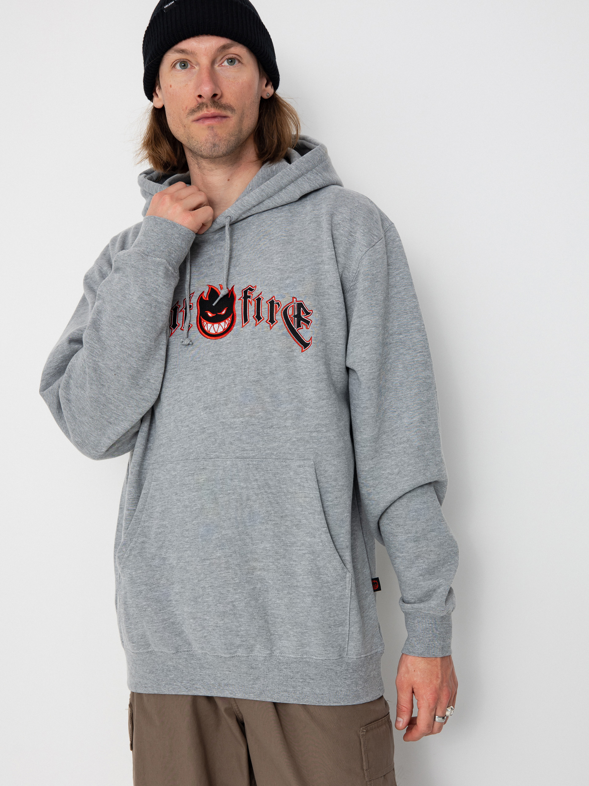 Худі Spitfire Immortal Fire Emb HD (grey heather)