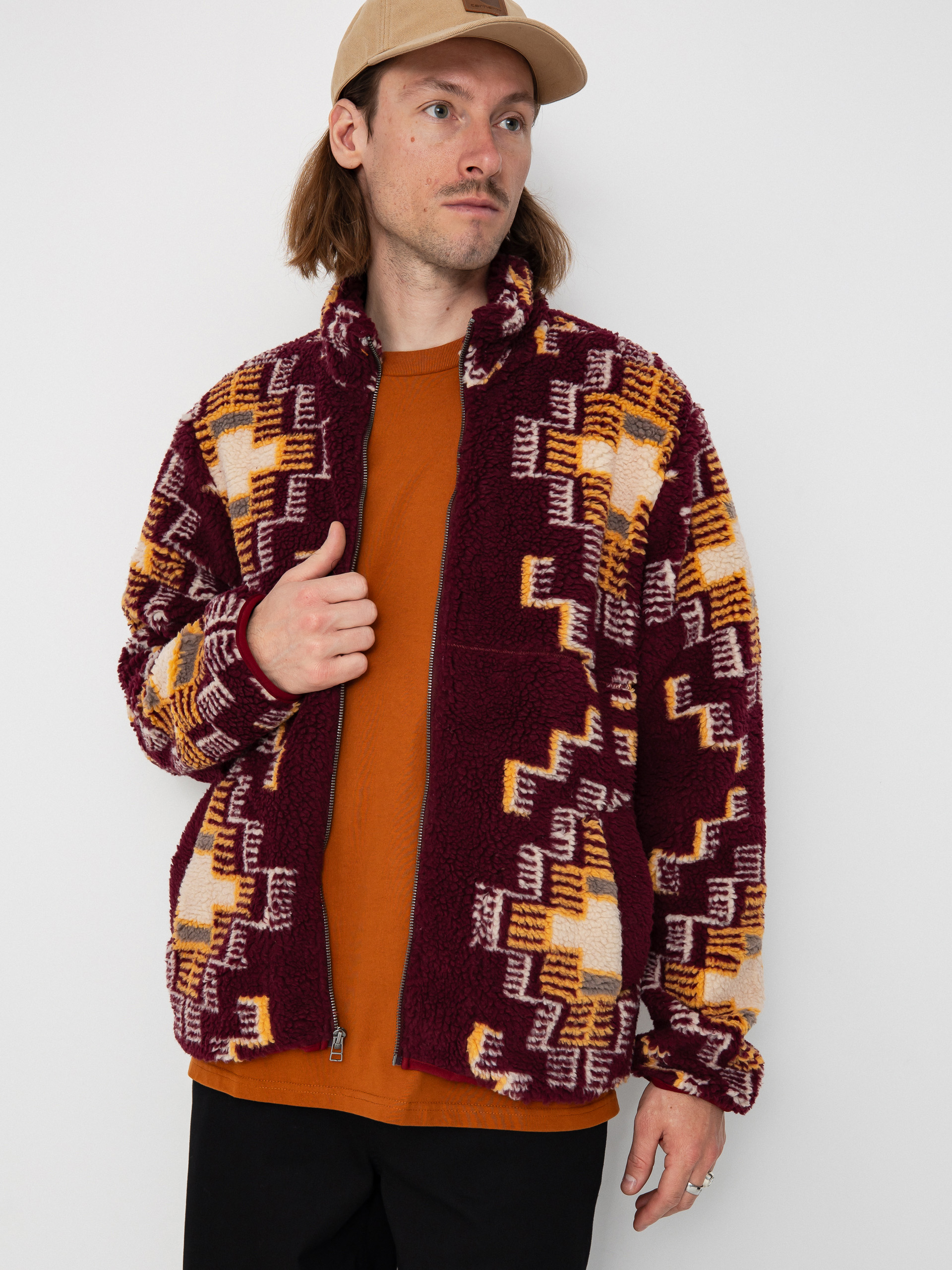 Куртка Brixton Arctic Fleece Mock Neck (light cabernet)