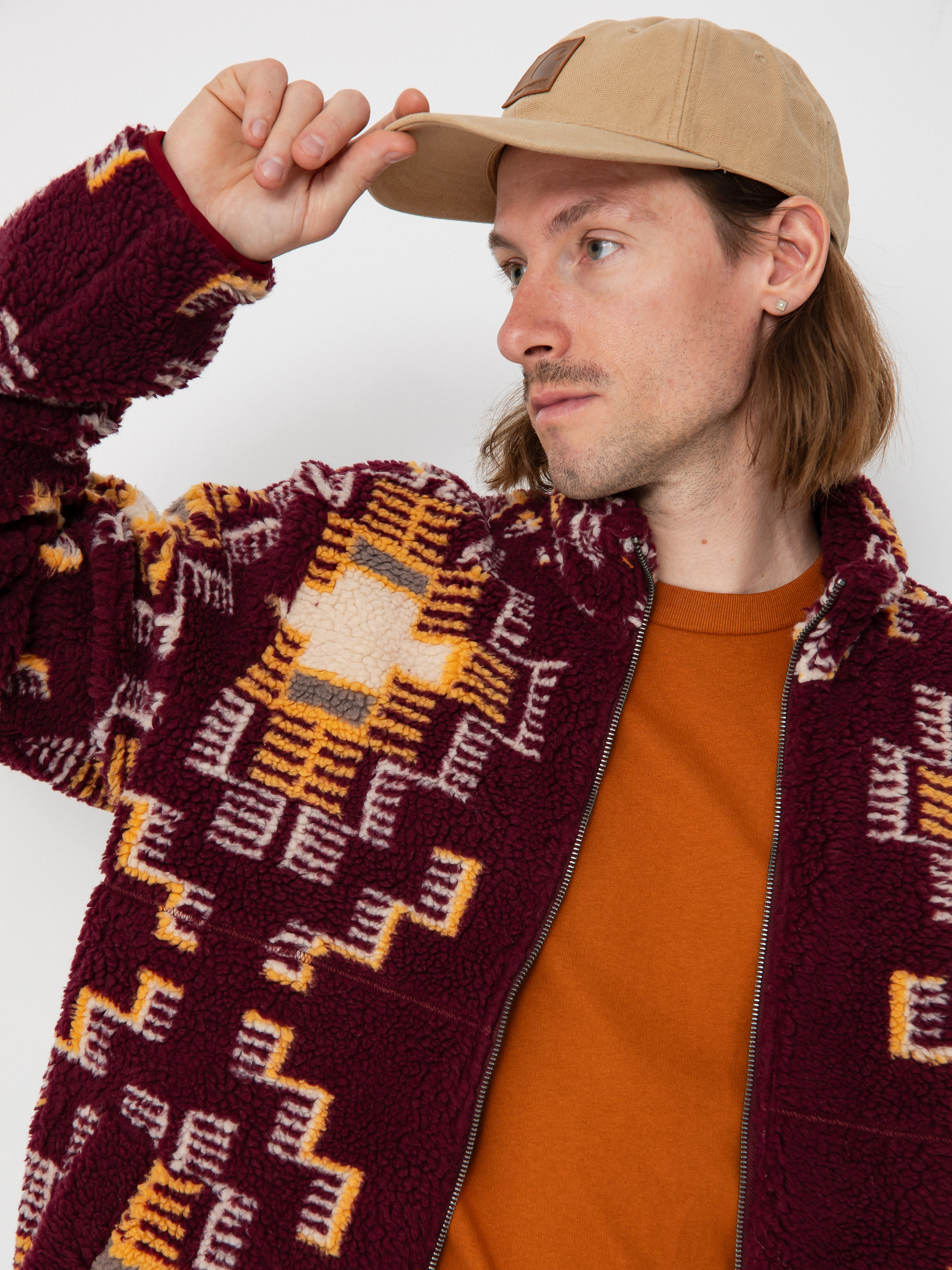 Куртка Brixton Arctic Fleece Mock Neck (light cabernet)
