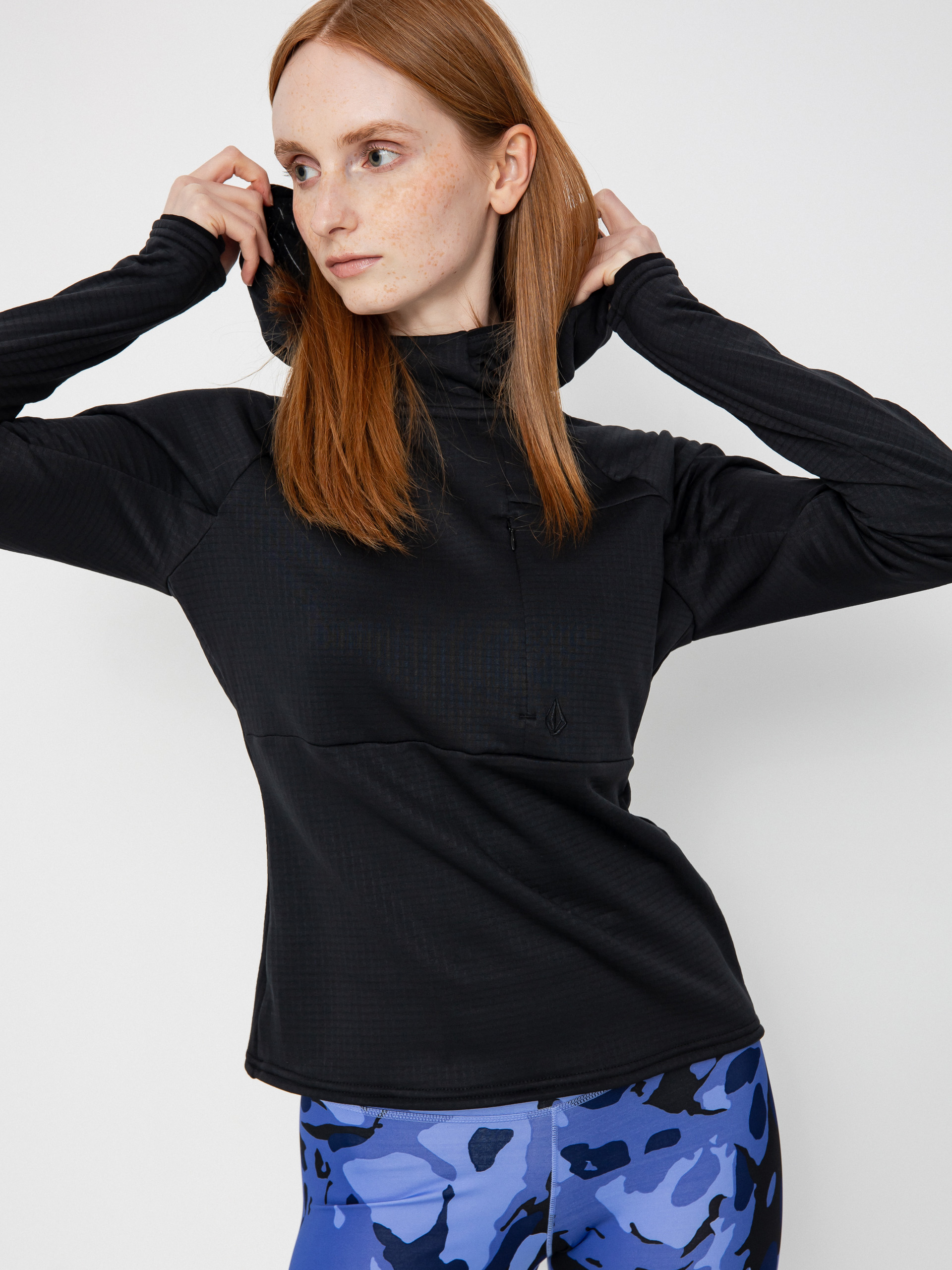 Термосвітшот Volcom Gridlock Balaclava Wmn (black)