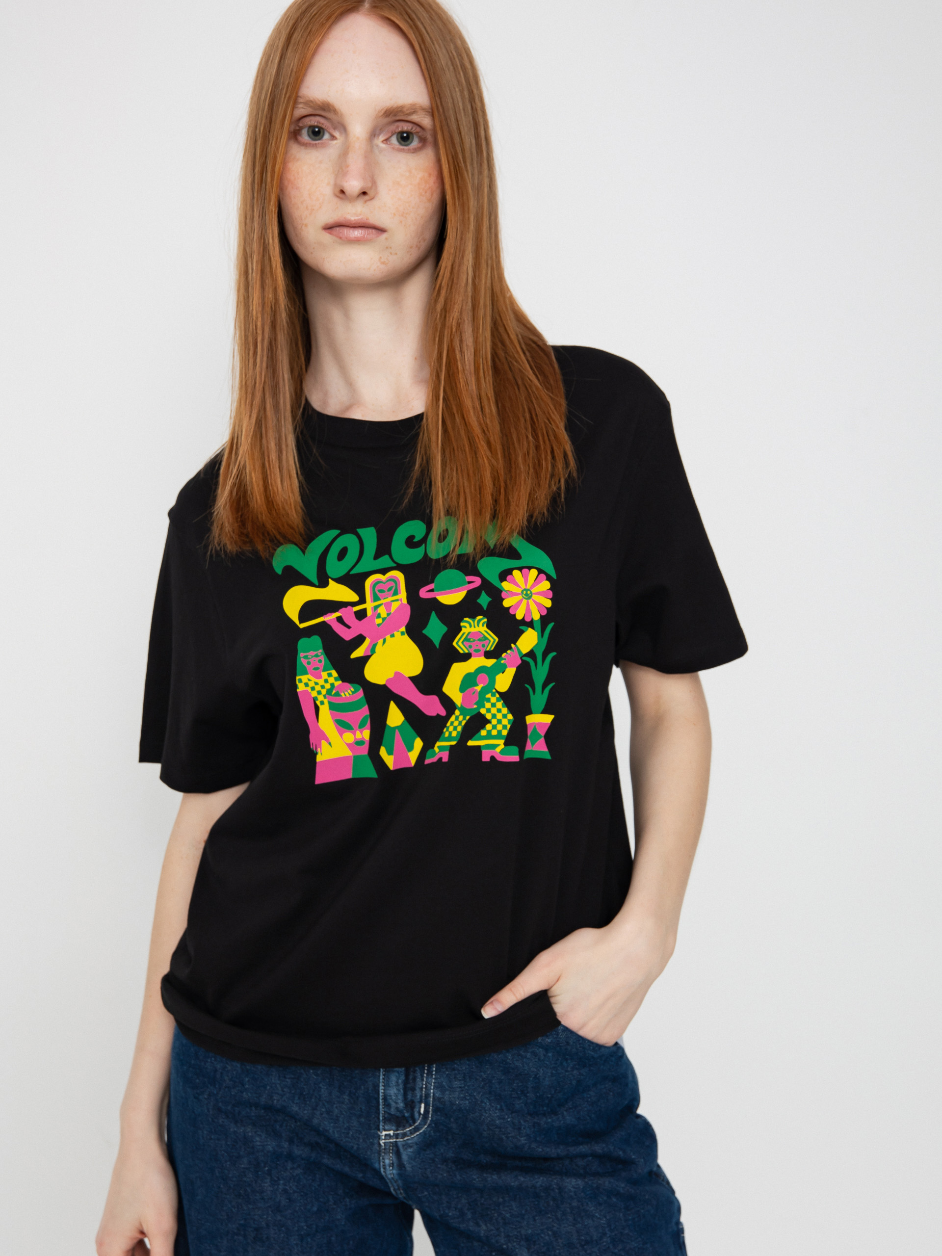 Футболка Volcom Radical Daze Up Wmn (black)