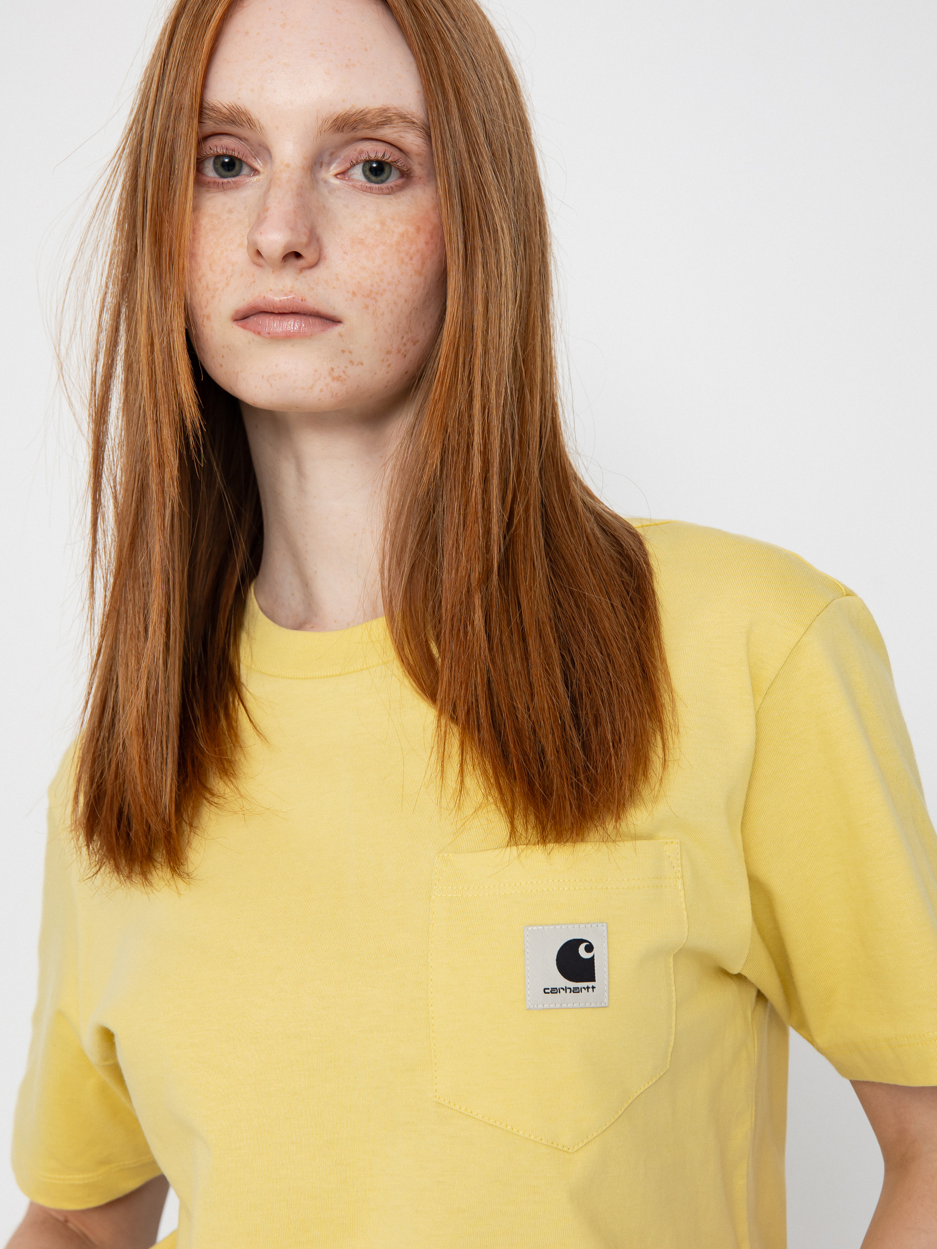 Футболка Carhartt WIP Pocket Wmn (air yellow)