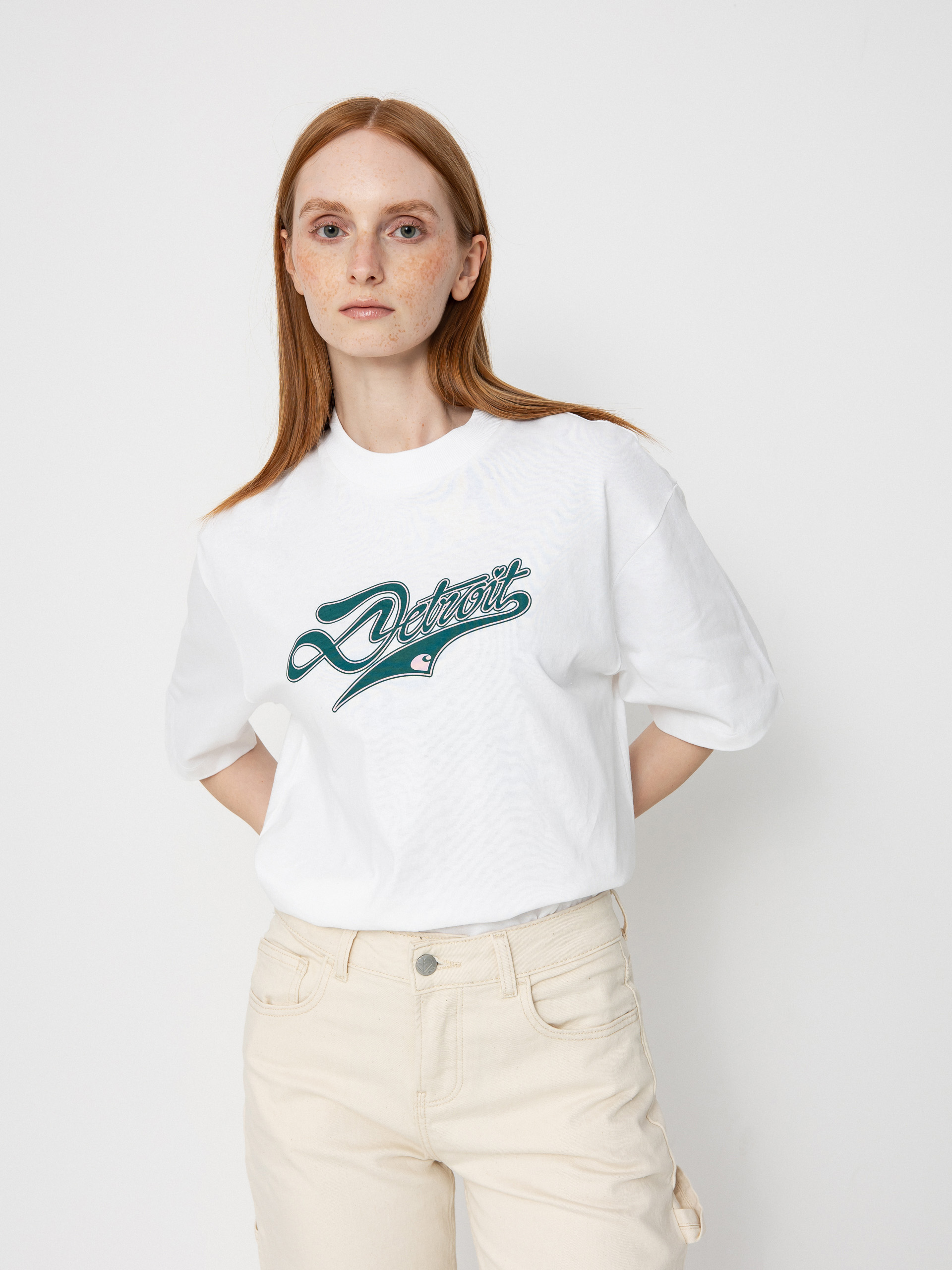 Футболка Carhartt WIP Slap Shot Wmn (white)