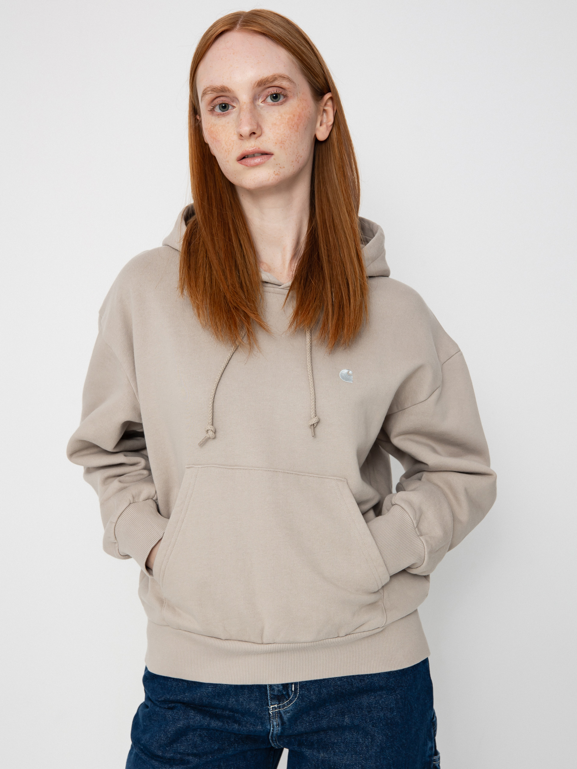 Худі Carhartt WIP Casey HD Wmn (dusky beige/silver)