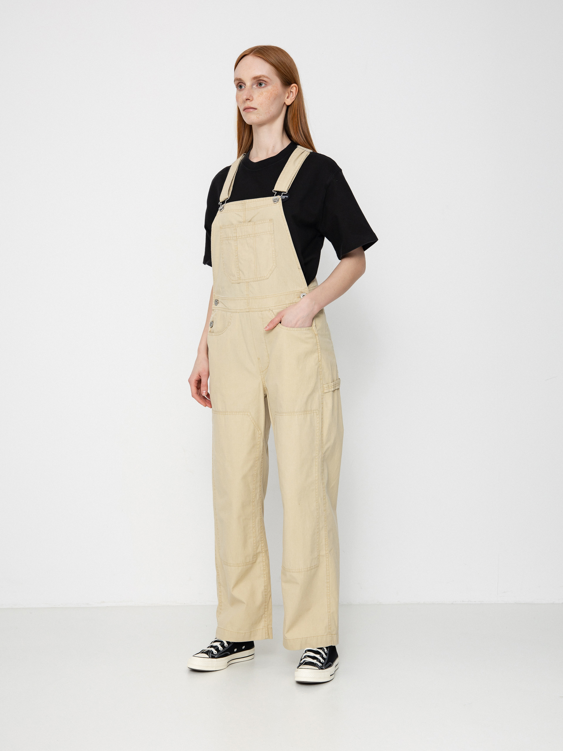Штани Brixton Utility Overall Wmn (pale khaki)