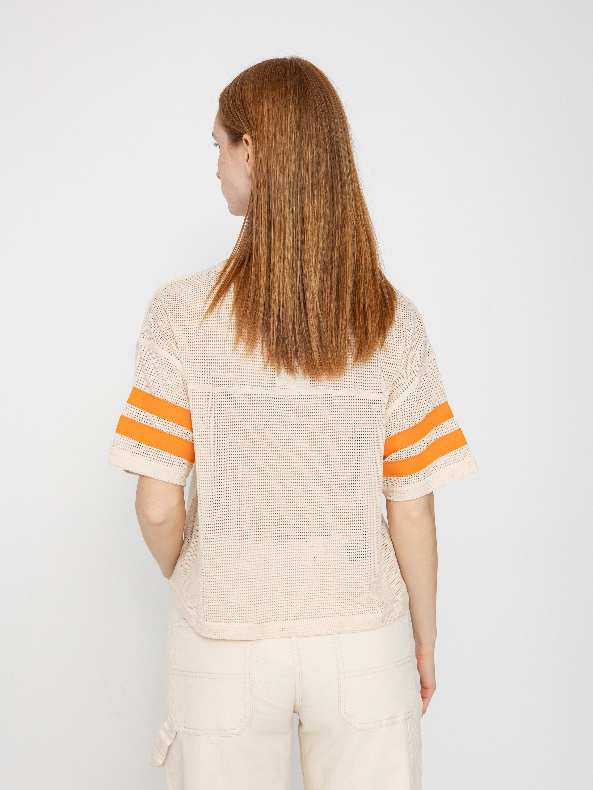 Футболка Brixton Varsity Football Mesh Wmn (whitecap)