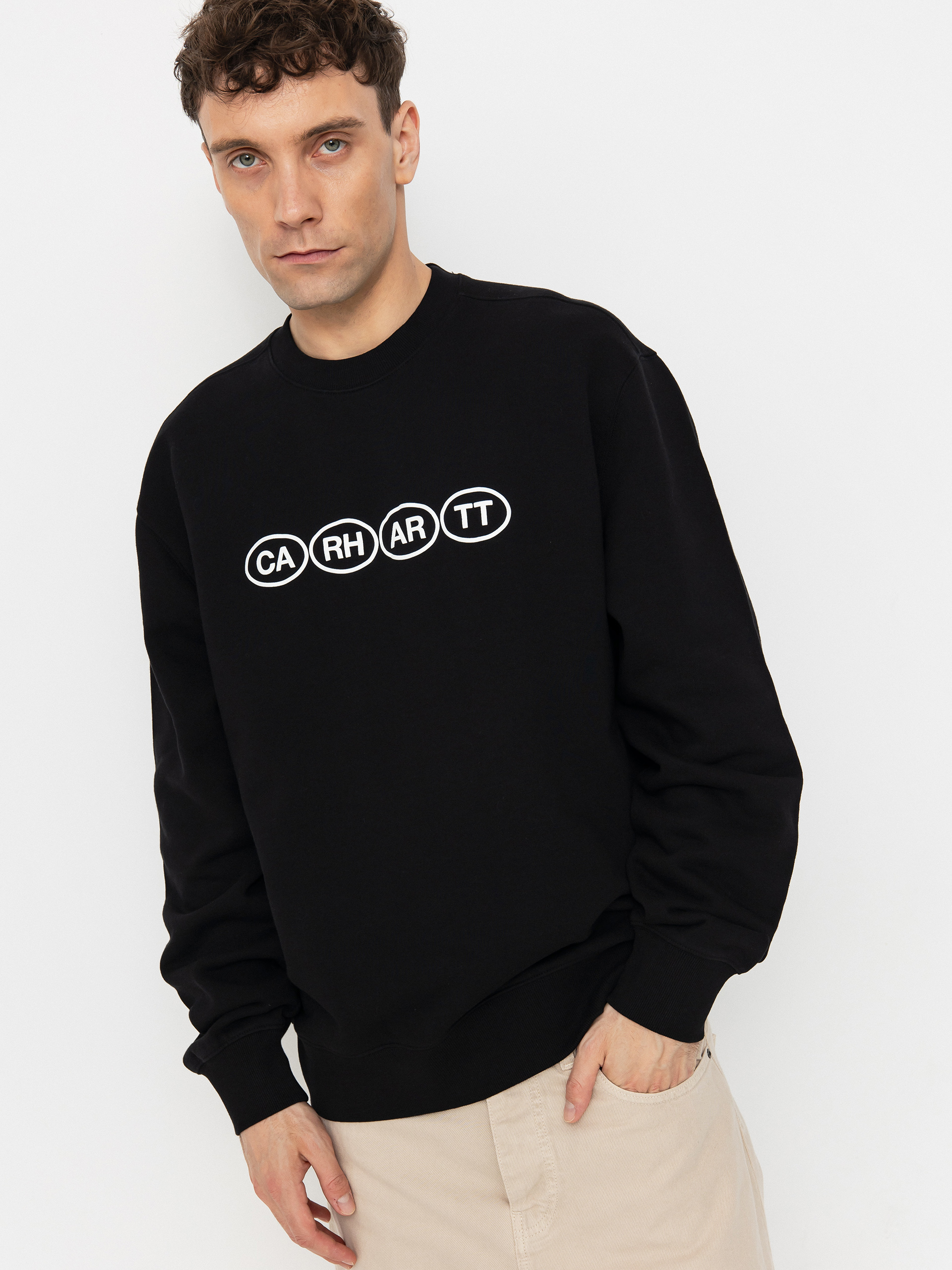 Світшот Carhartt WIP Bumper (black/white)