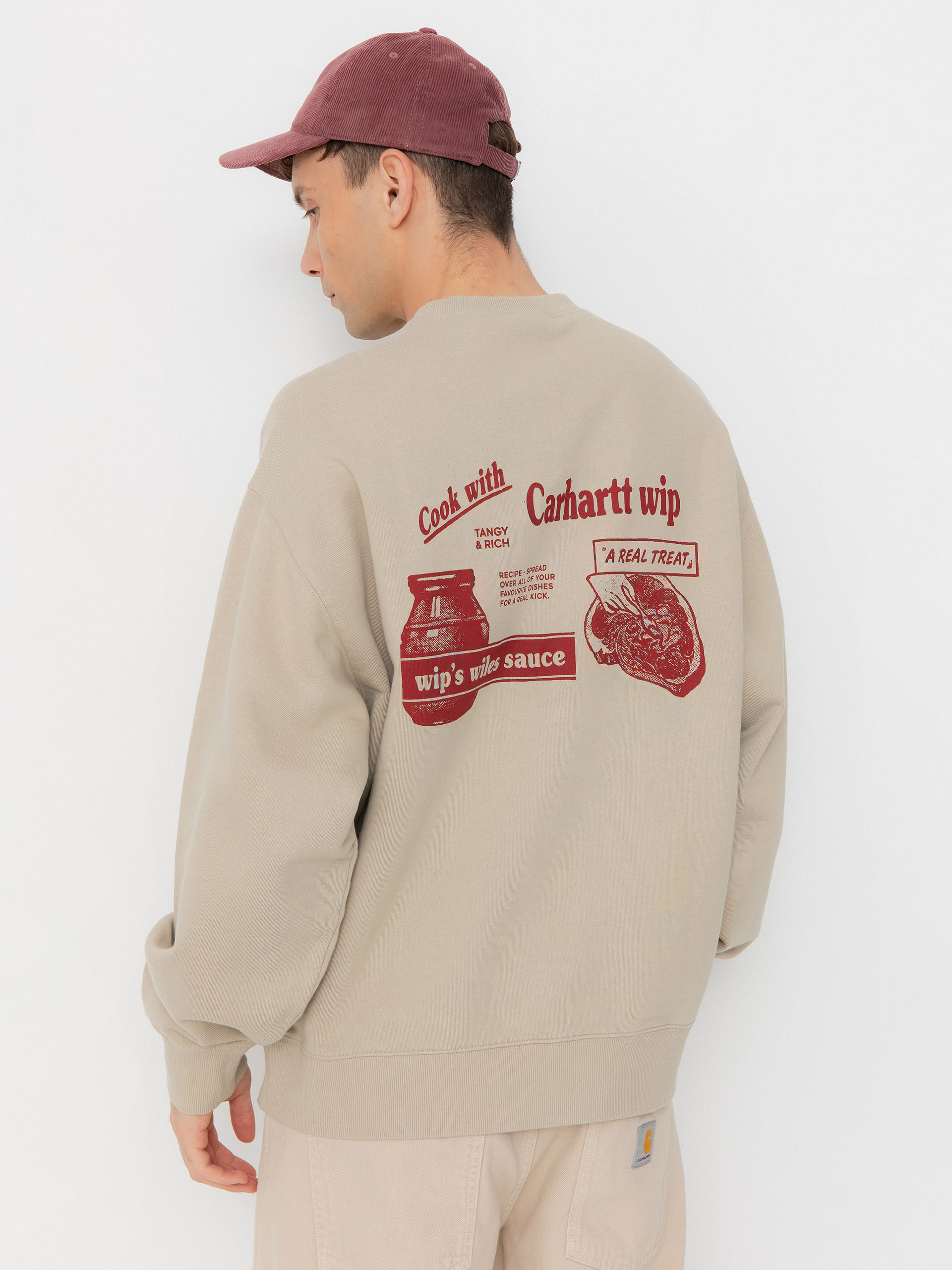 Світшот Carhartt WIP Catalogue (fleur de sel/desire)