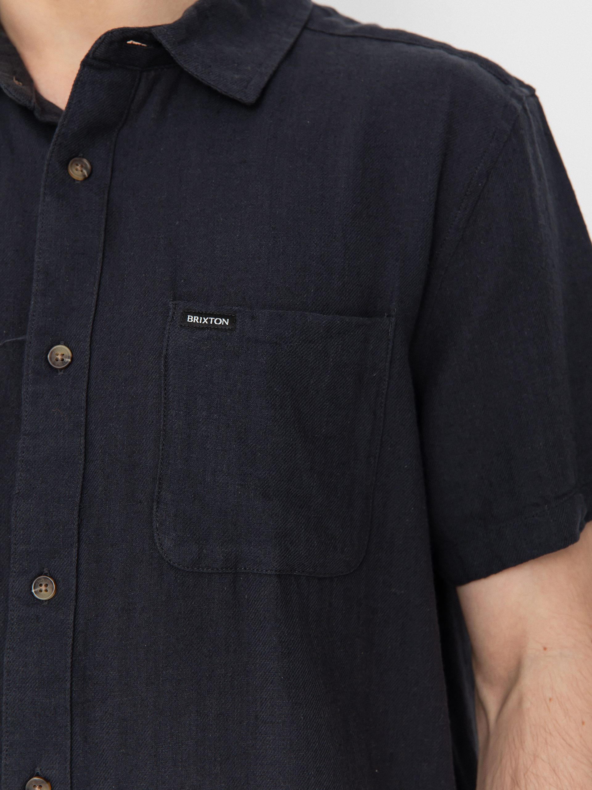 Сорочка Brixton Charter Org Cttn (washed black)