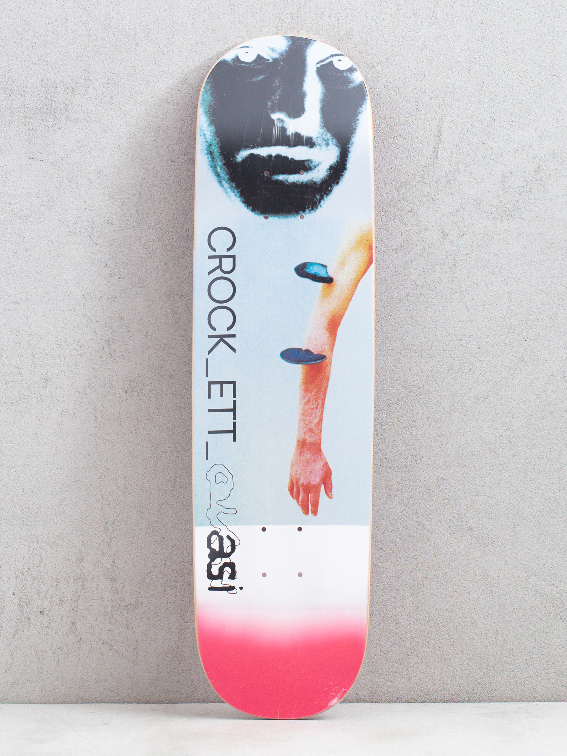 Декa Quasi Skateboards Crockett Bio (white/pink)