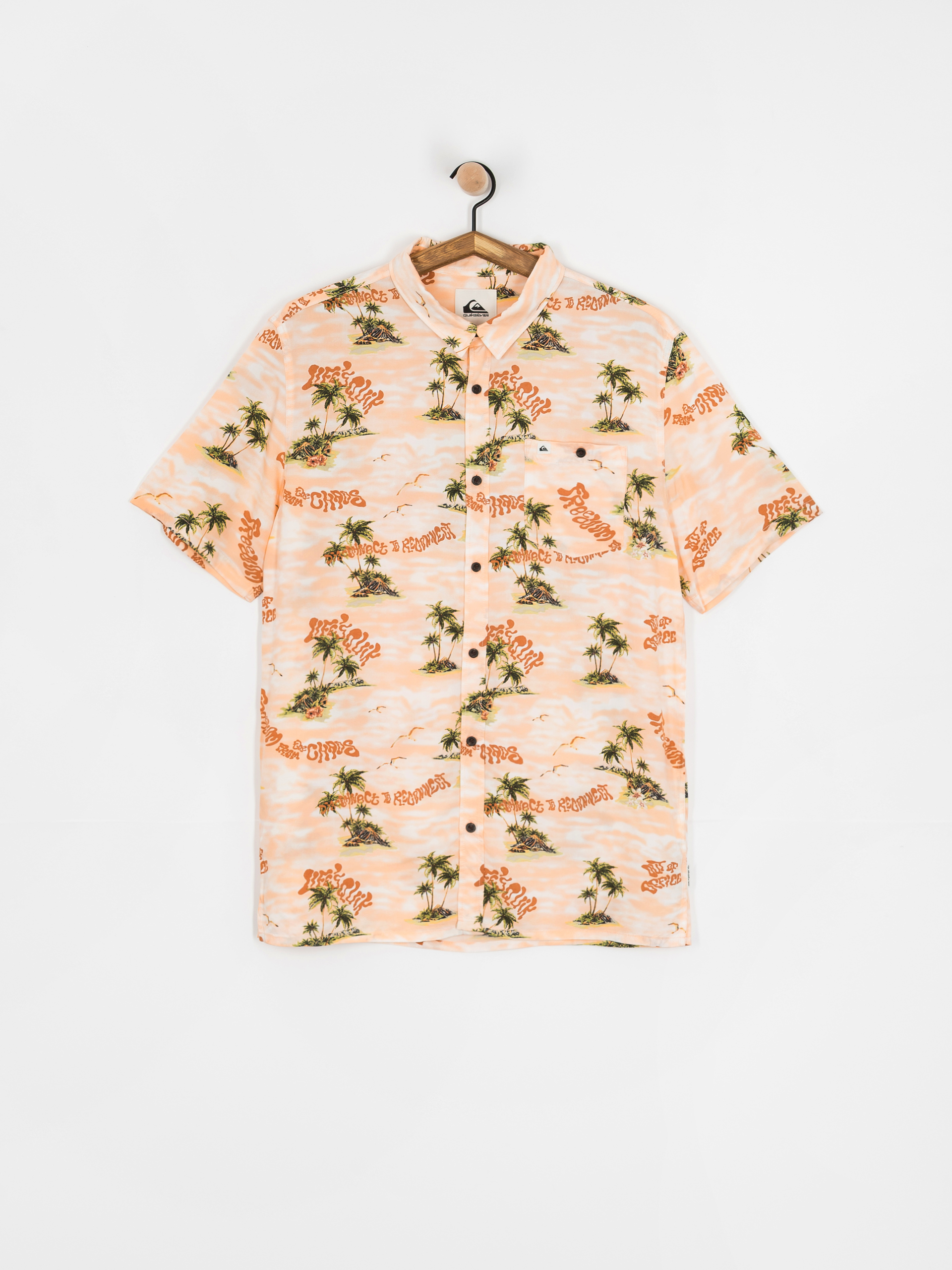 Сорочка Quiksilver Safe Paradise (peach parfait naturama)