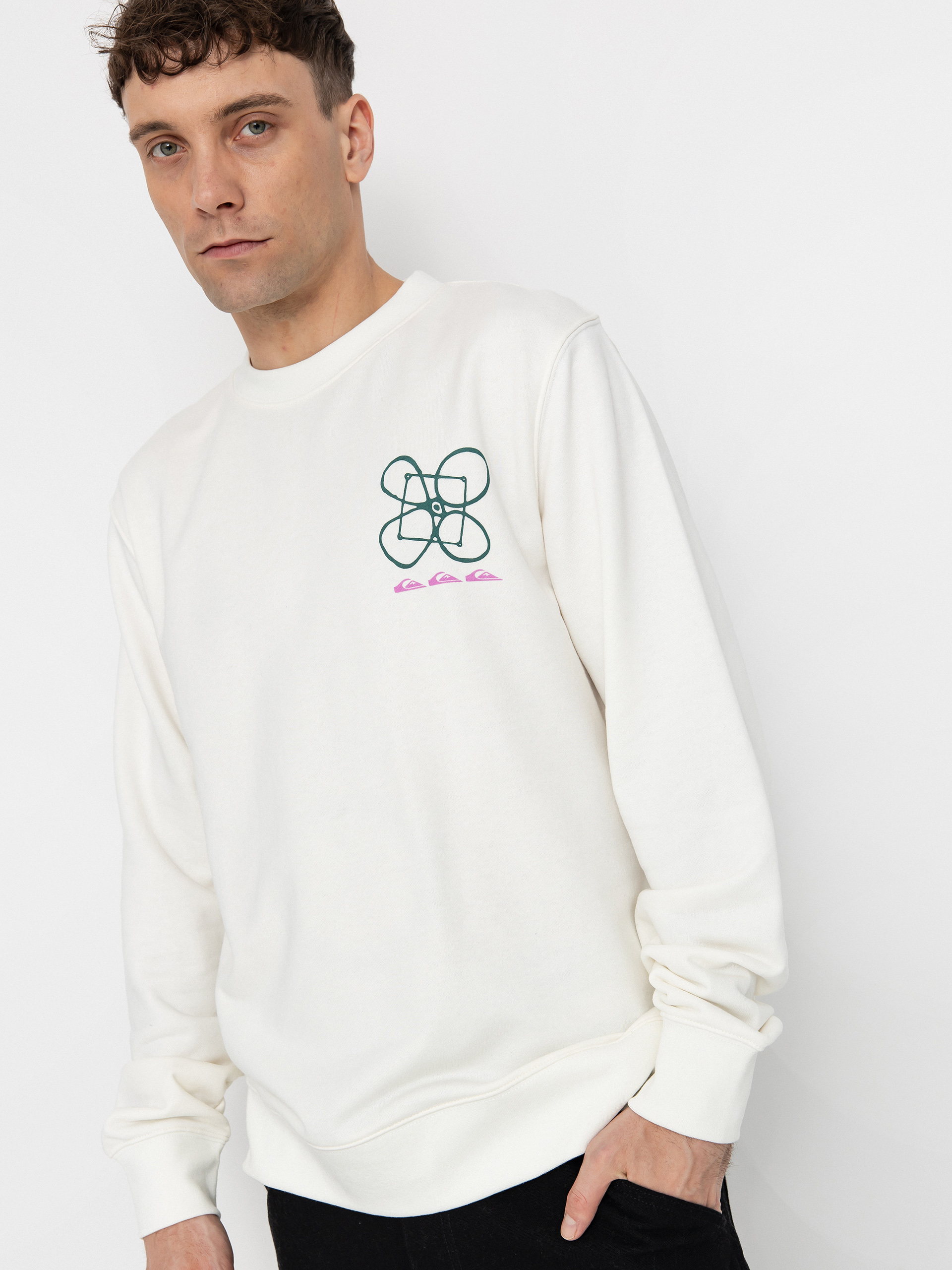 Світшот Quiksilver Graphic Mix (snow white)