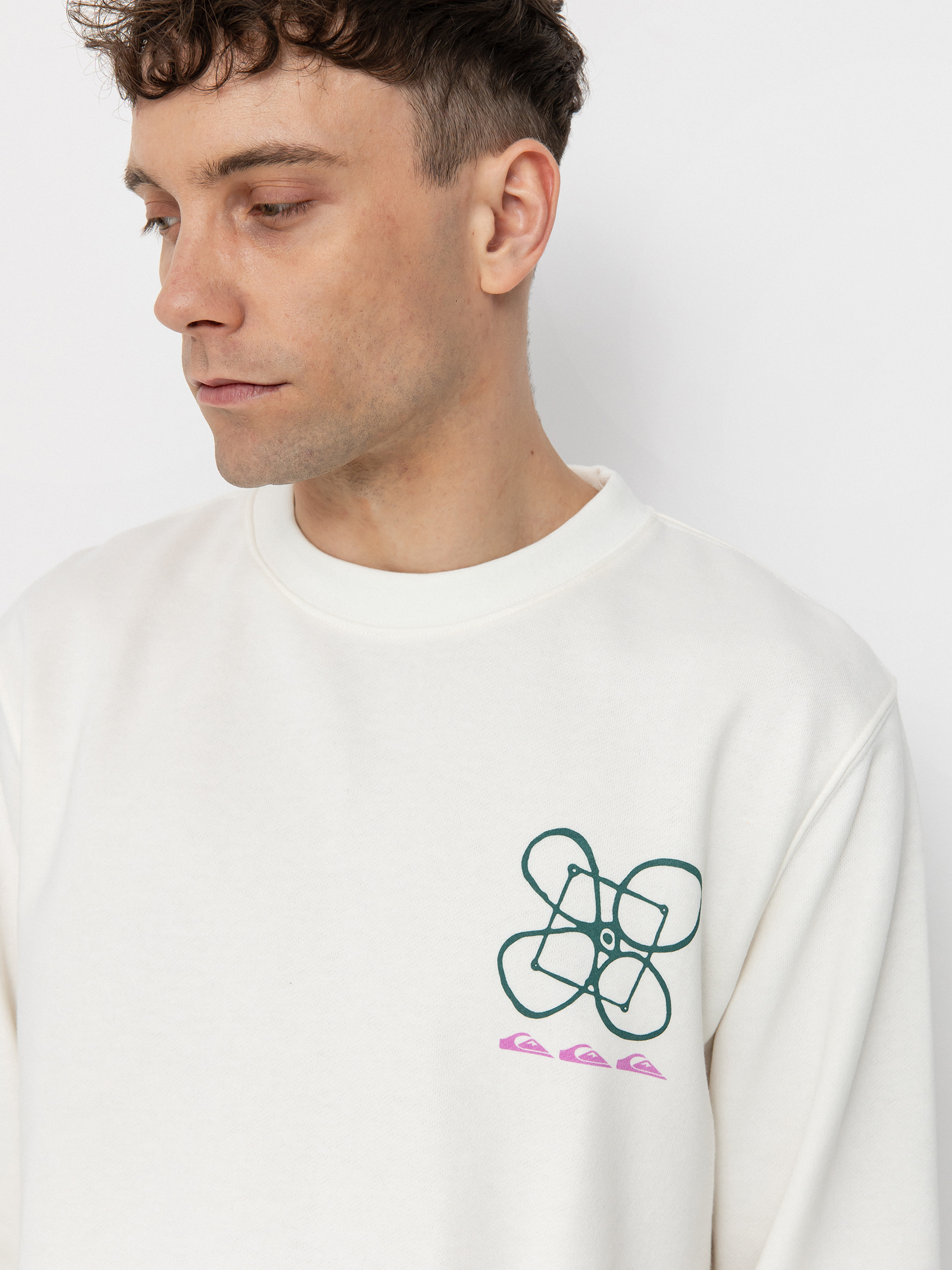 Світшот Quiksilver Graphic Mix (snow white)