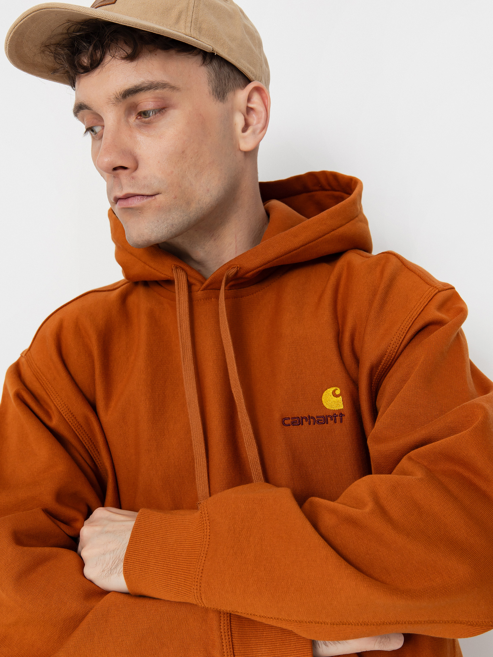 Худі Carhartt WIP American Script HD (sienna)