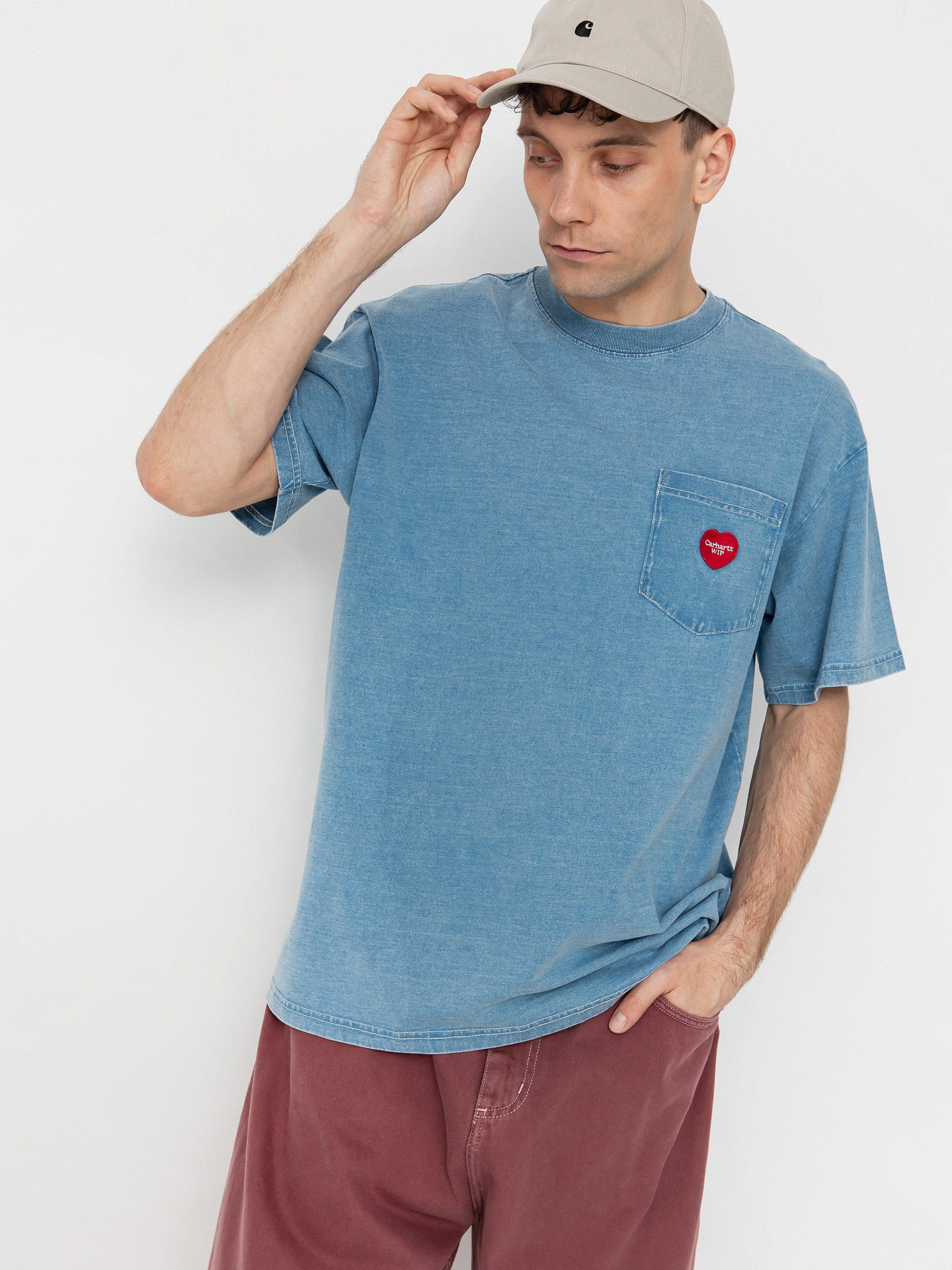 Футболка Carhartt WIP Ingo Pocket (light blue)