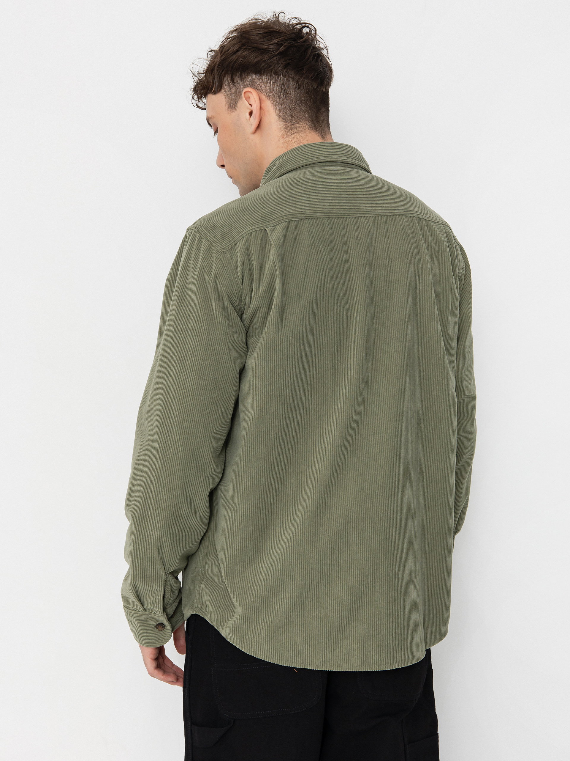 Сорочка Brixton The Field Corduroy Overshirt (military olive)