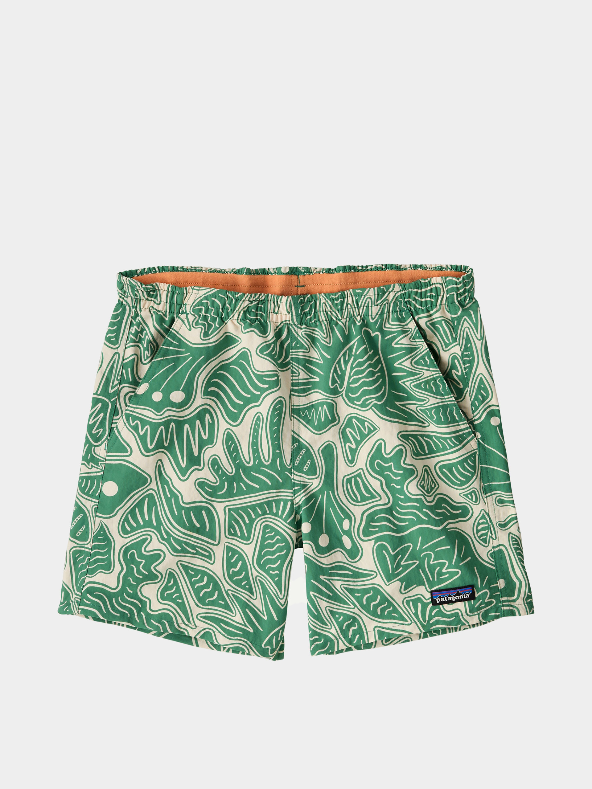 Шорти Patagonia Baggies 5in Wmn (bees and flowers/heartleaf green)