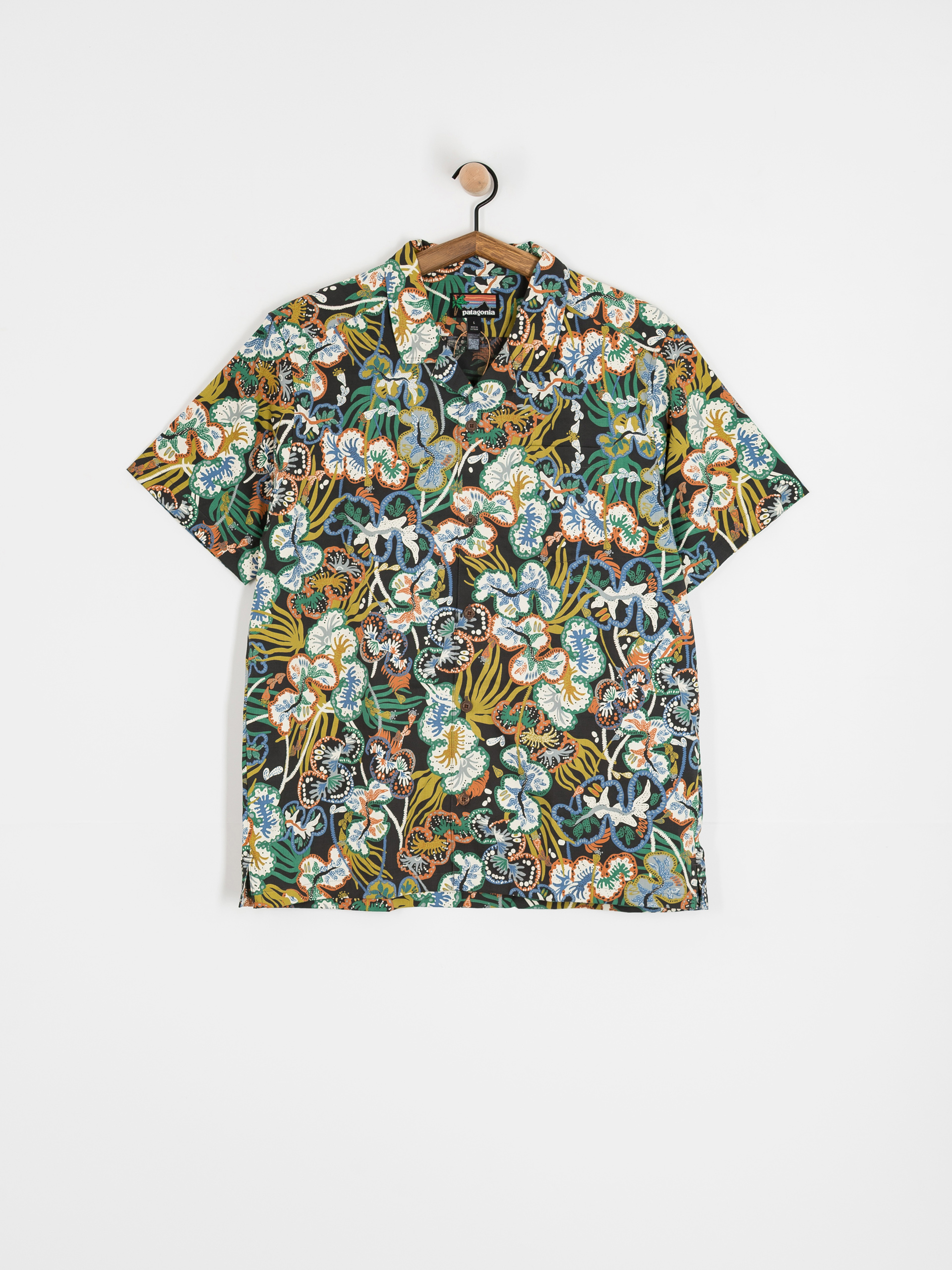 Сорочка Patagonia Tidal Threads Camp (undersea/ink black)