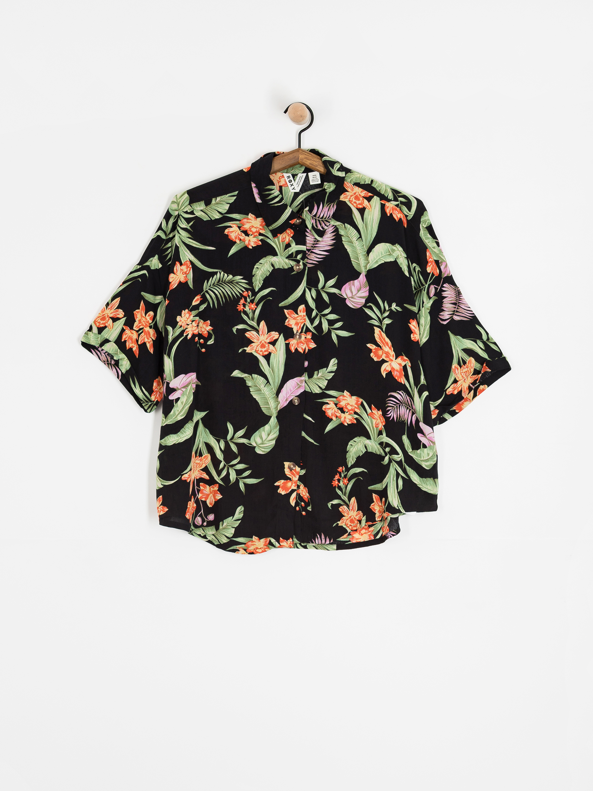 Сорочка Roxy Beach Nostalgia Crinkle Wmn (anthracite island escape)