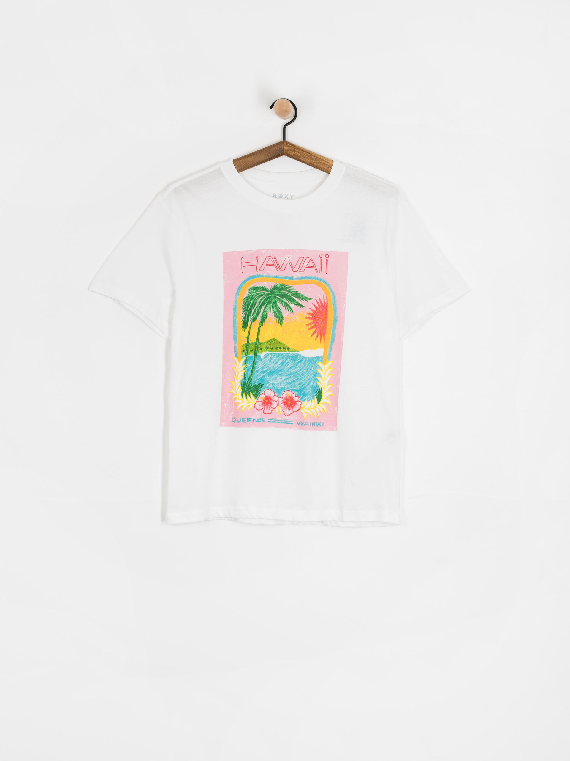 Футболка Roxy Atlas Hangloose Wmn (bright white hawaii)
