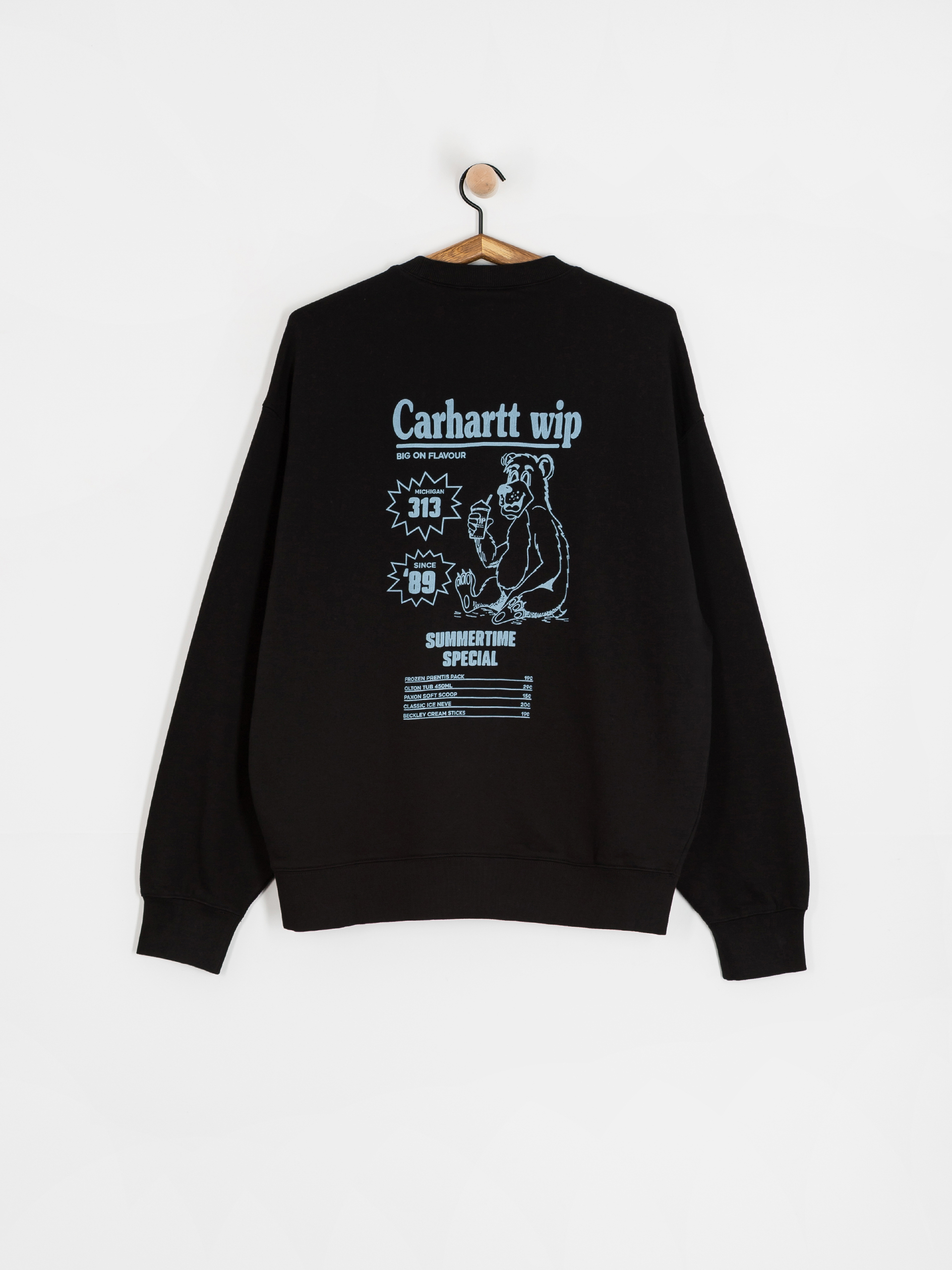 Світшот Carhartt WIP Catalogue (black/bluebird)