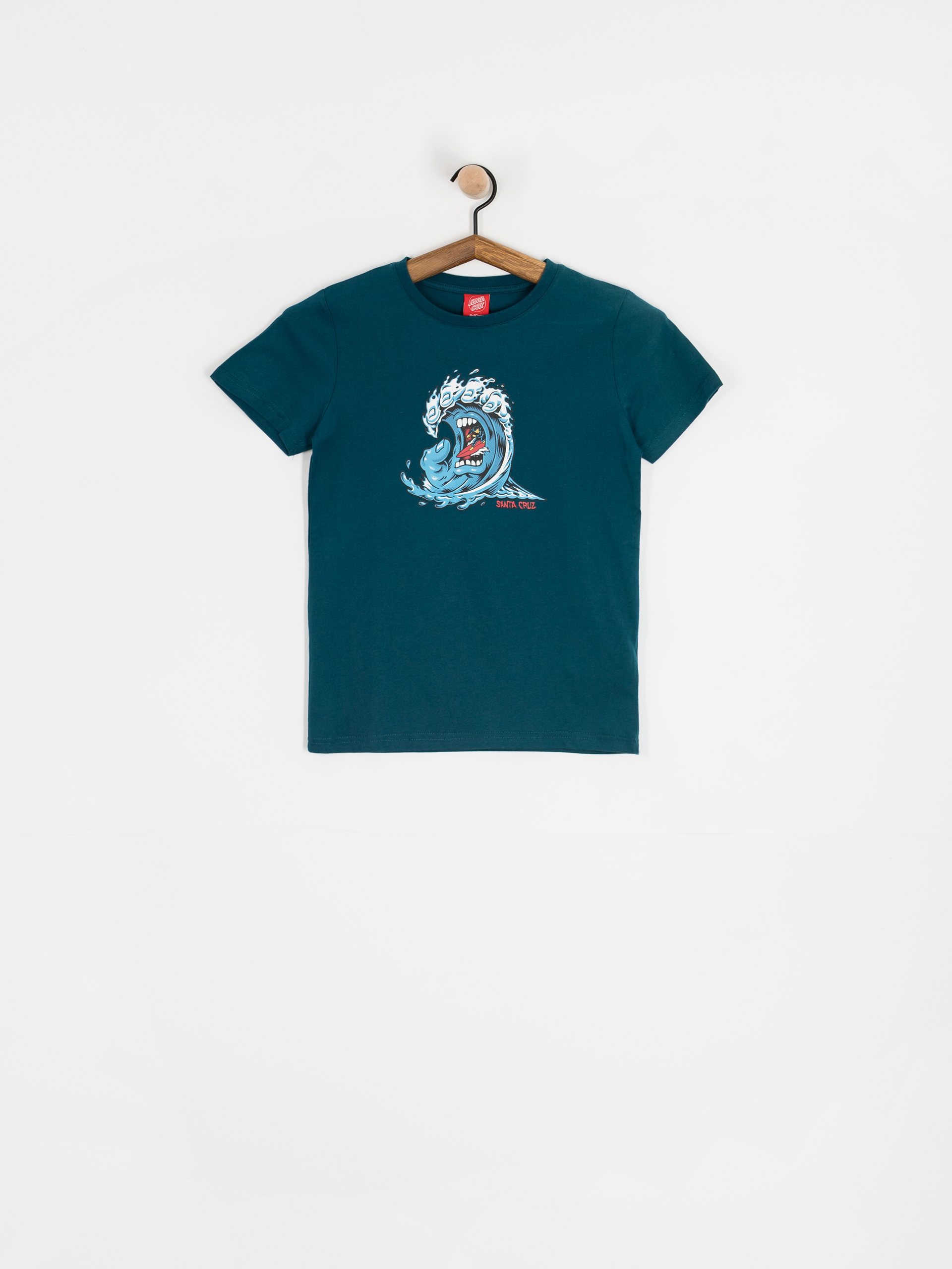 Футболка Santa Cruz Screaming Wave Front JR (tidal teal)