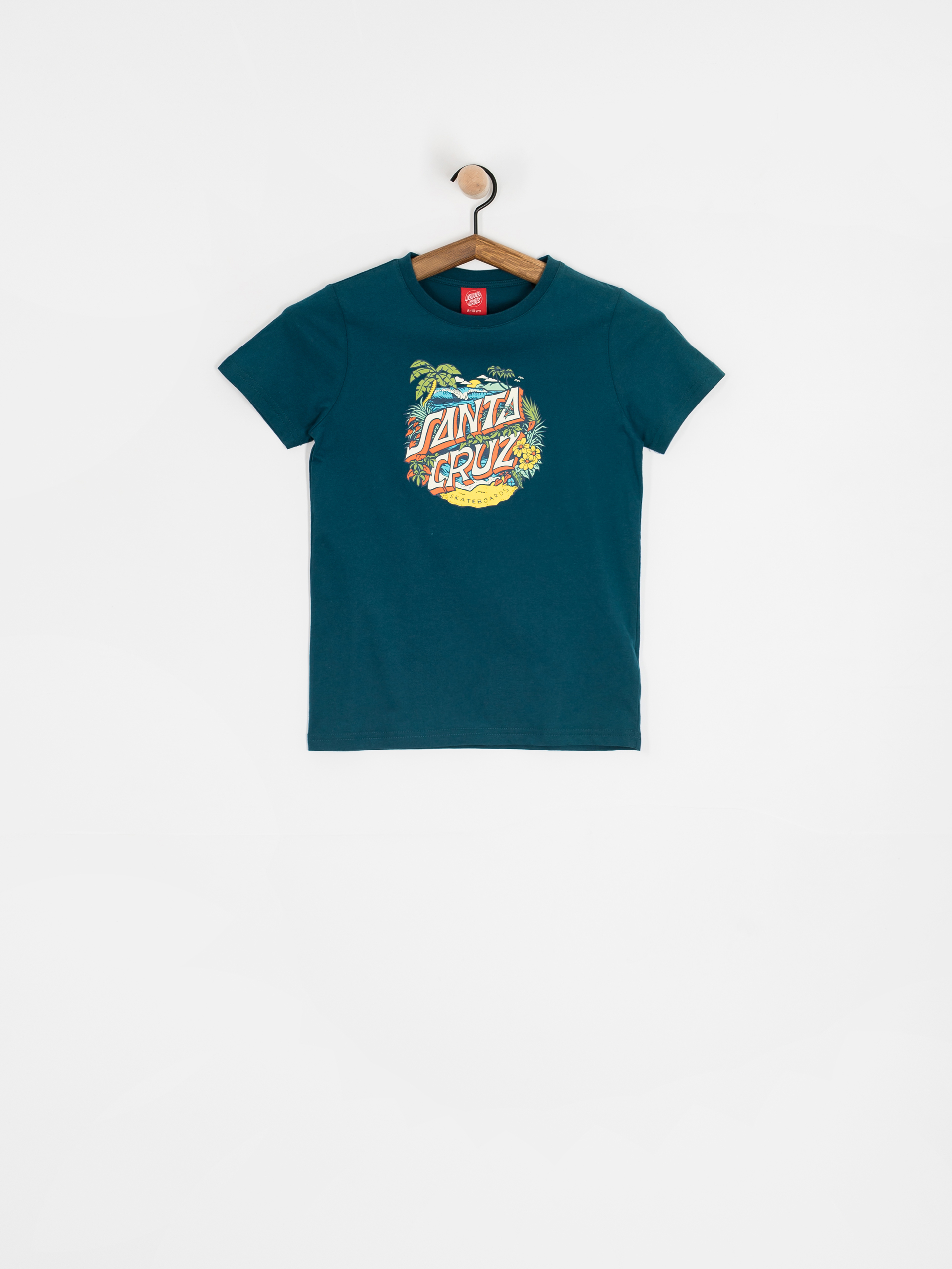 Футболка Santa Cruz Aloha Dot Front JR (tidal teal)
