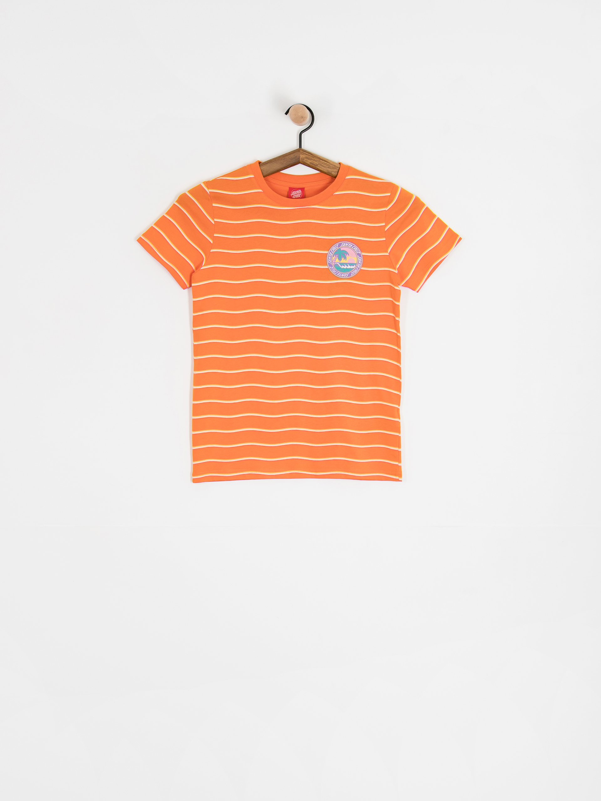 Футболка Santa Cruz Paradise Break JR (apricot wave stripe)