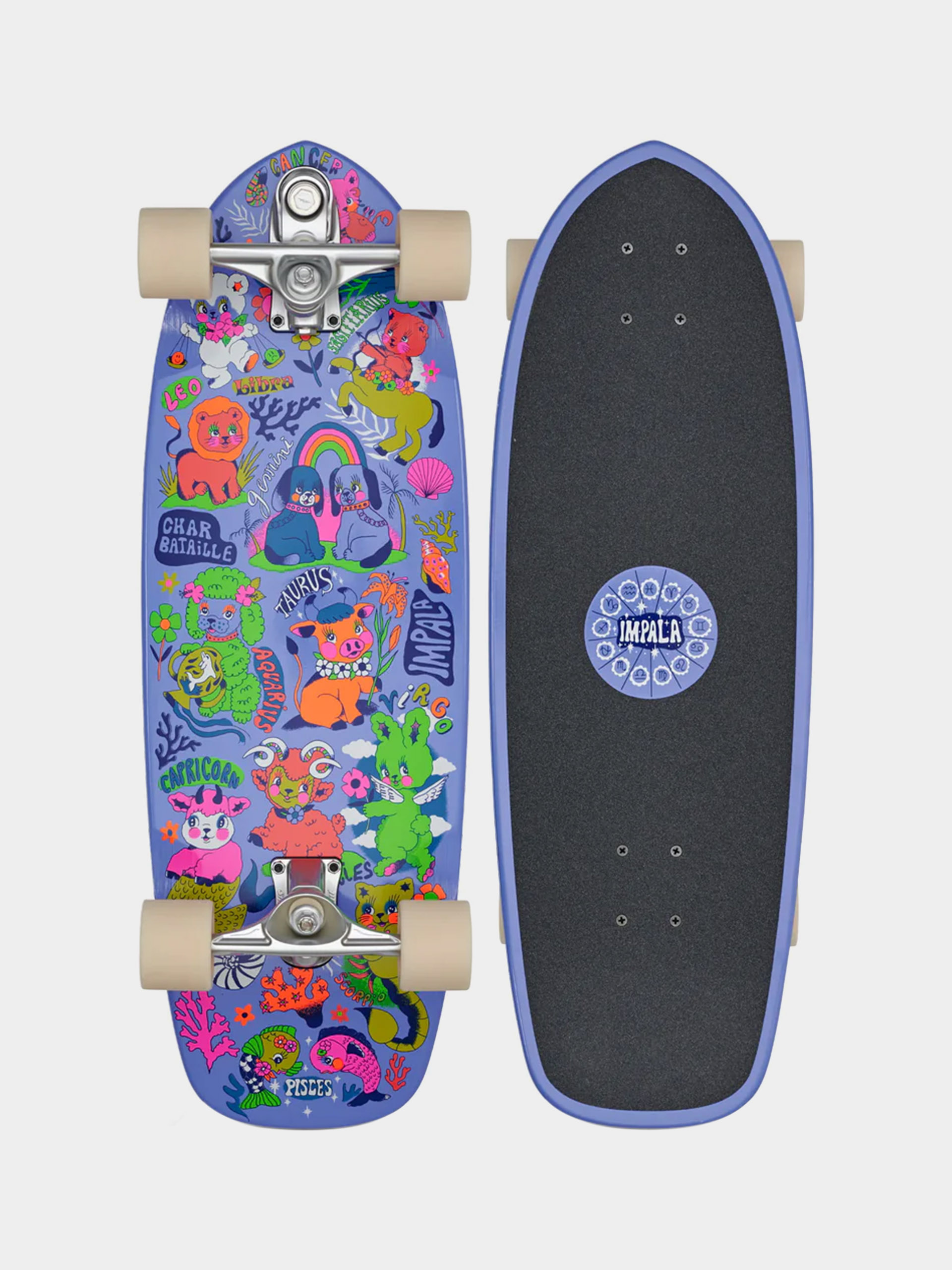 Скейтборд круізер Impala Neptune Surf Skate (char bataille)