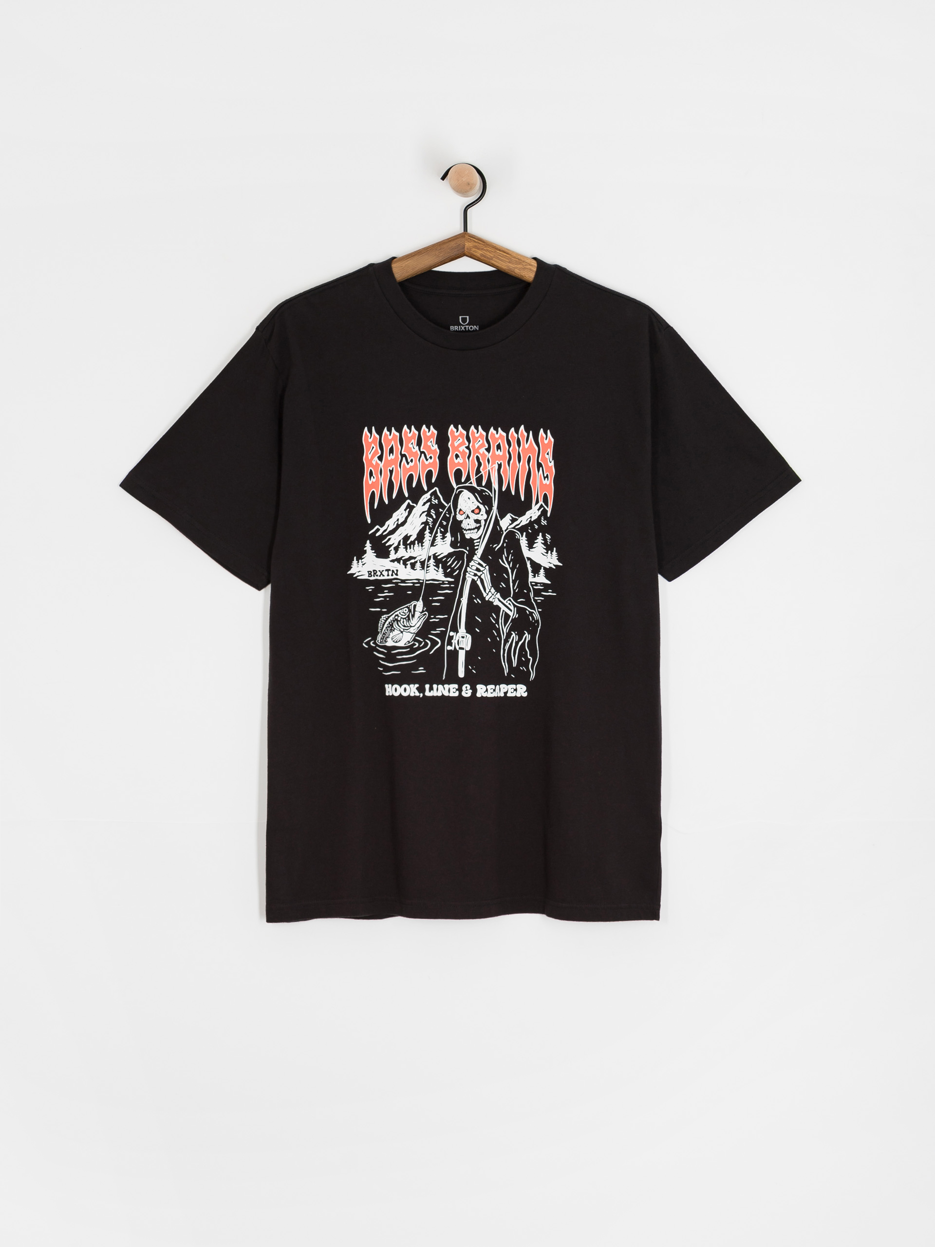 Футболка Brixton Bass Brains Reaper (black)