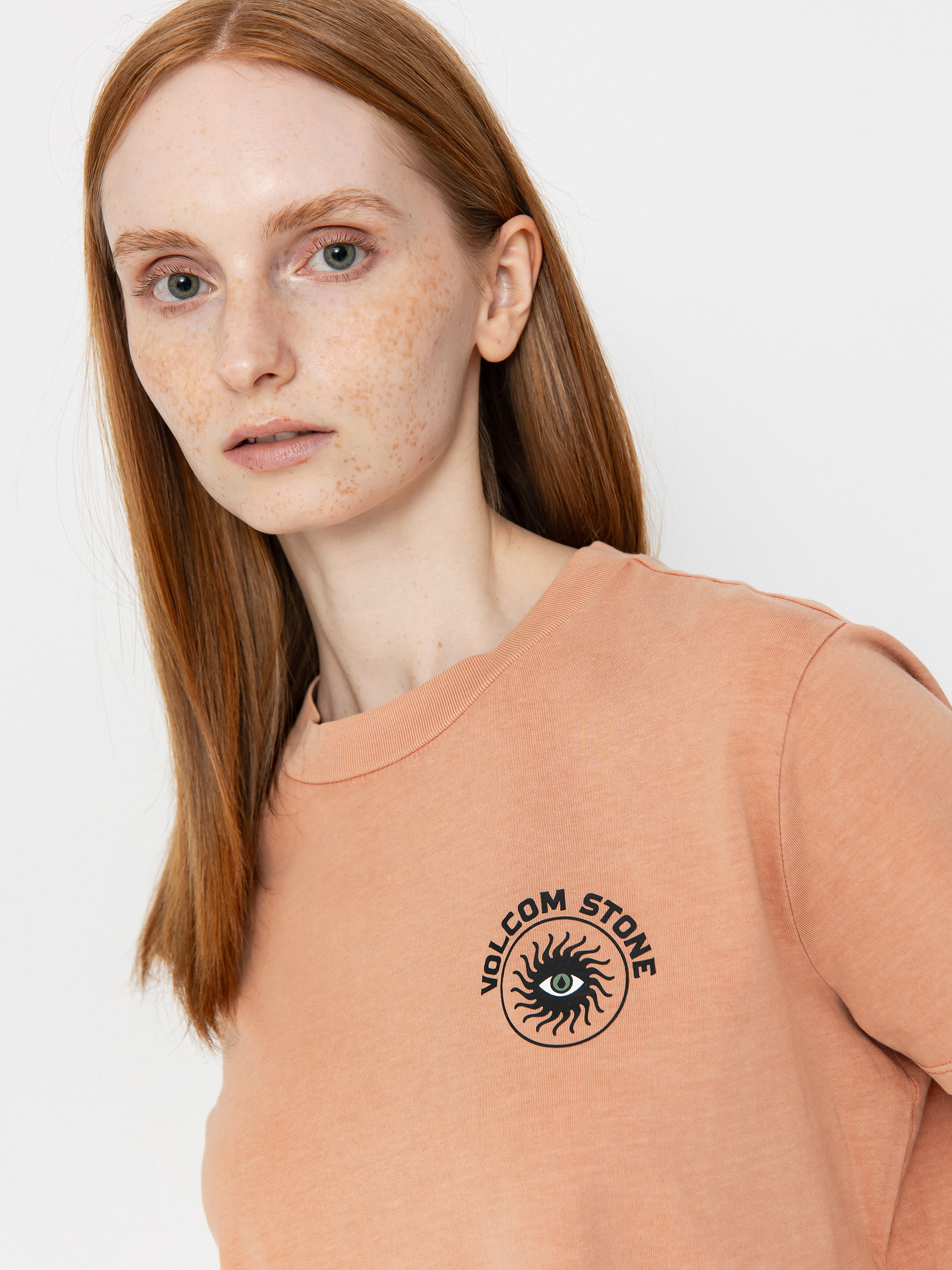 Футболка Volcom Dial Crop Wmn (sand brown)