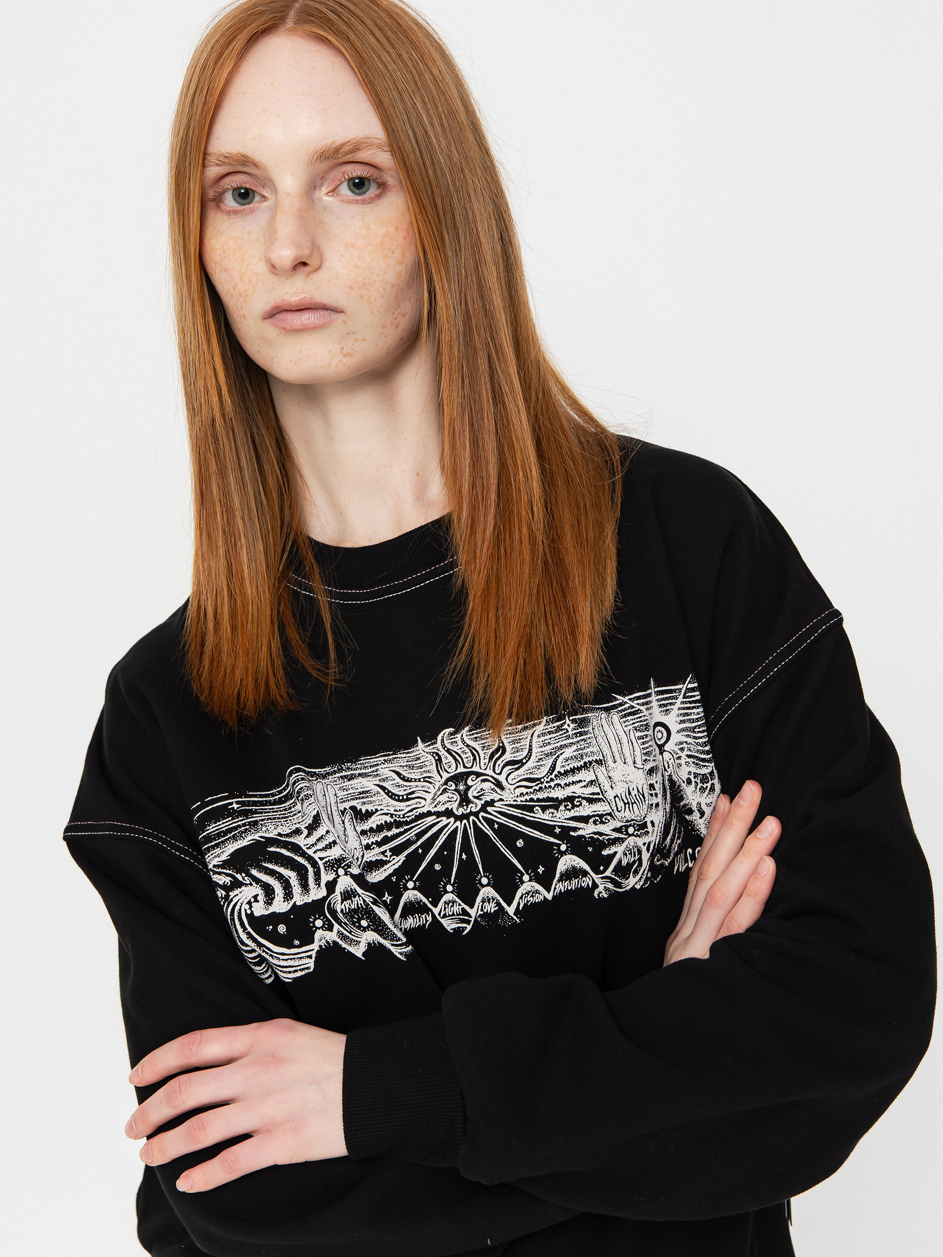 Світшот Volcom Fa Alix Crew Wmn (black)