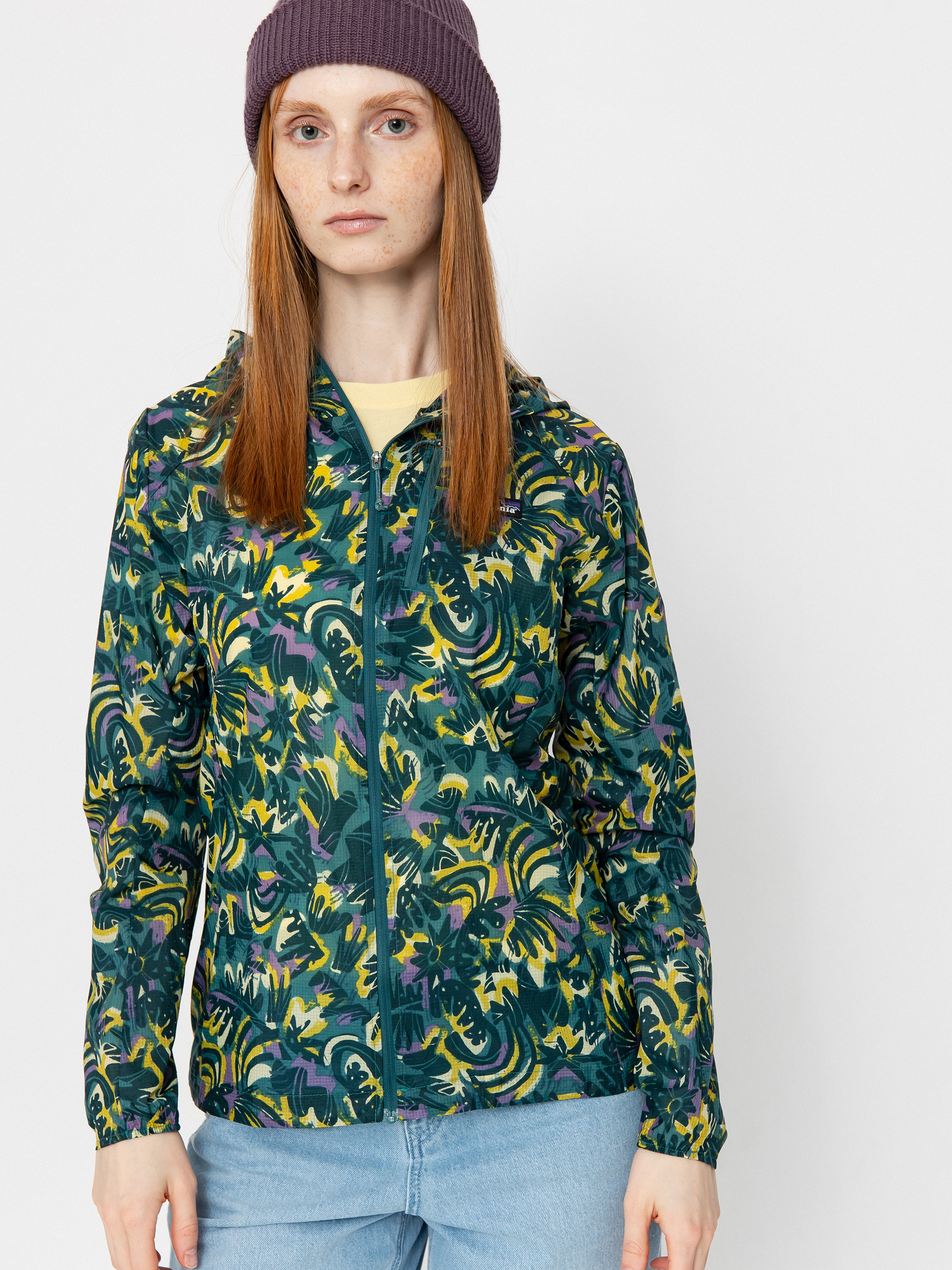 Куртка Patagonia Houdini Wmn (wild botanist/wetland blue)