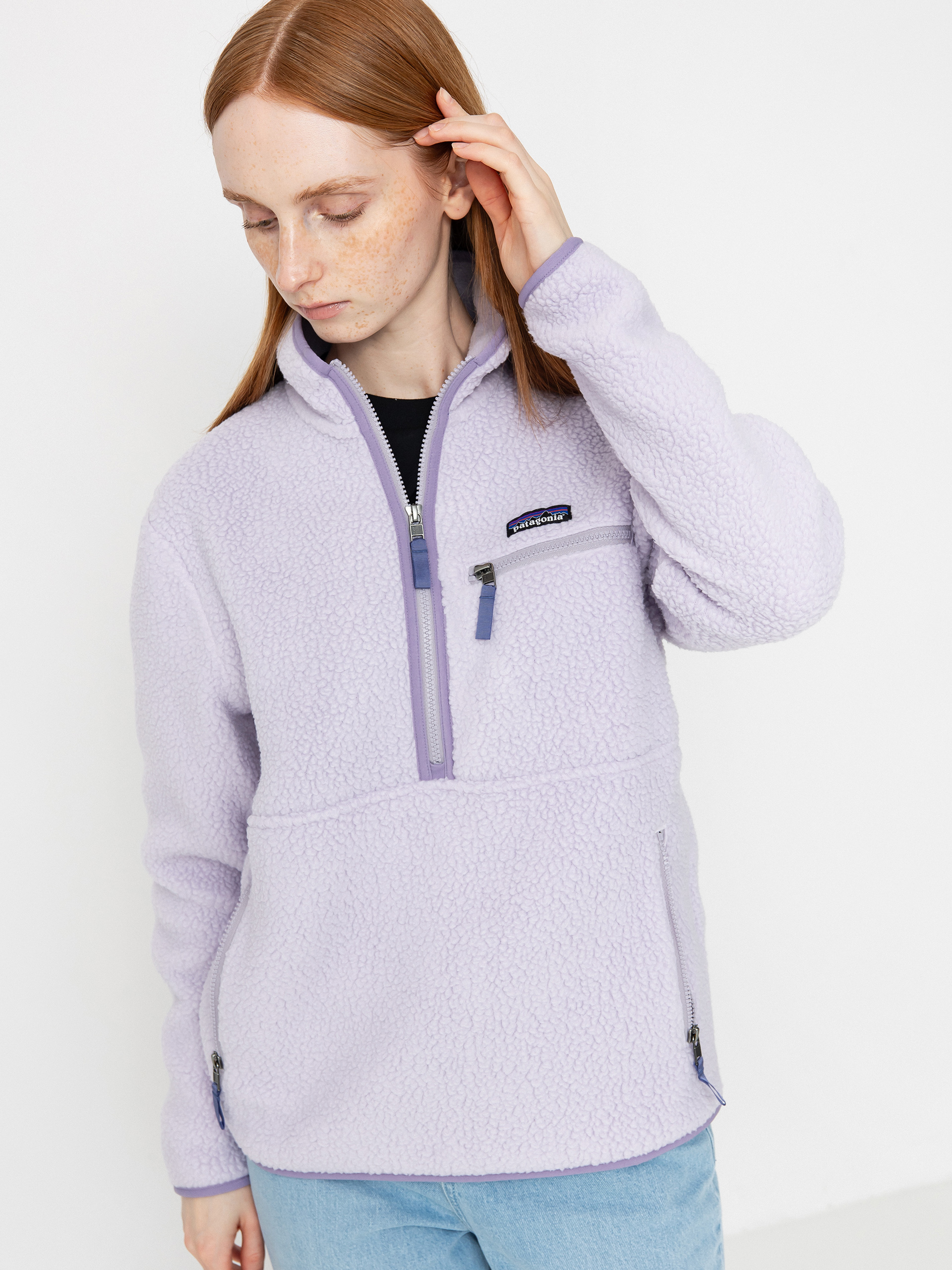 Флісовий светр Patagonia Retro Pile Marsupial Wmn (foxglove purple)