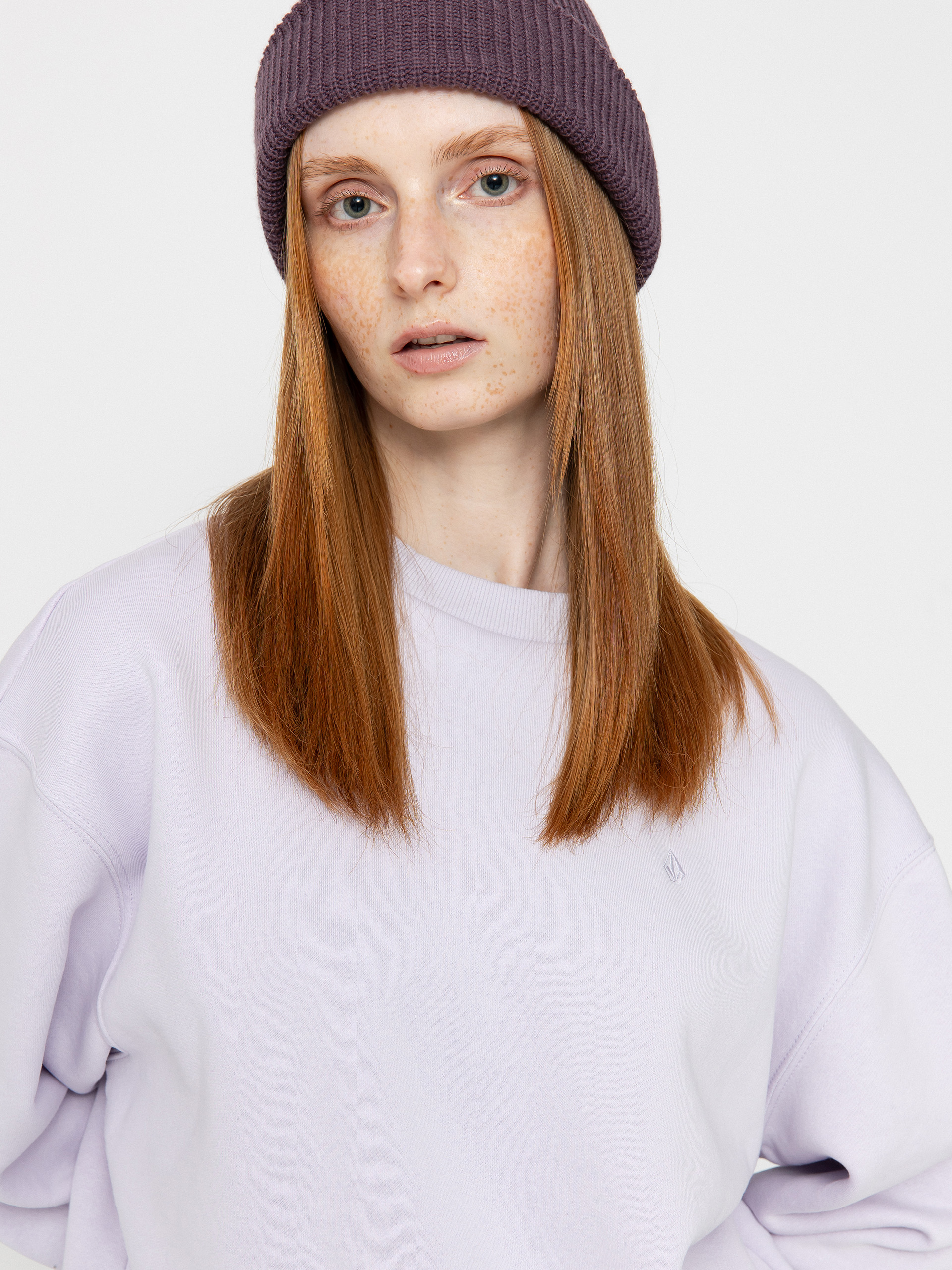 Світшот Volcom Stone Heart Up Crew Wmn (dusty lavender)