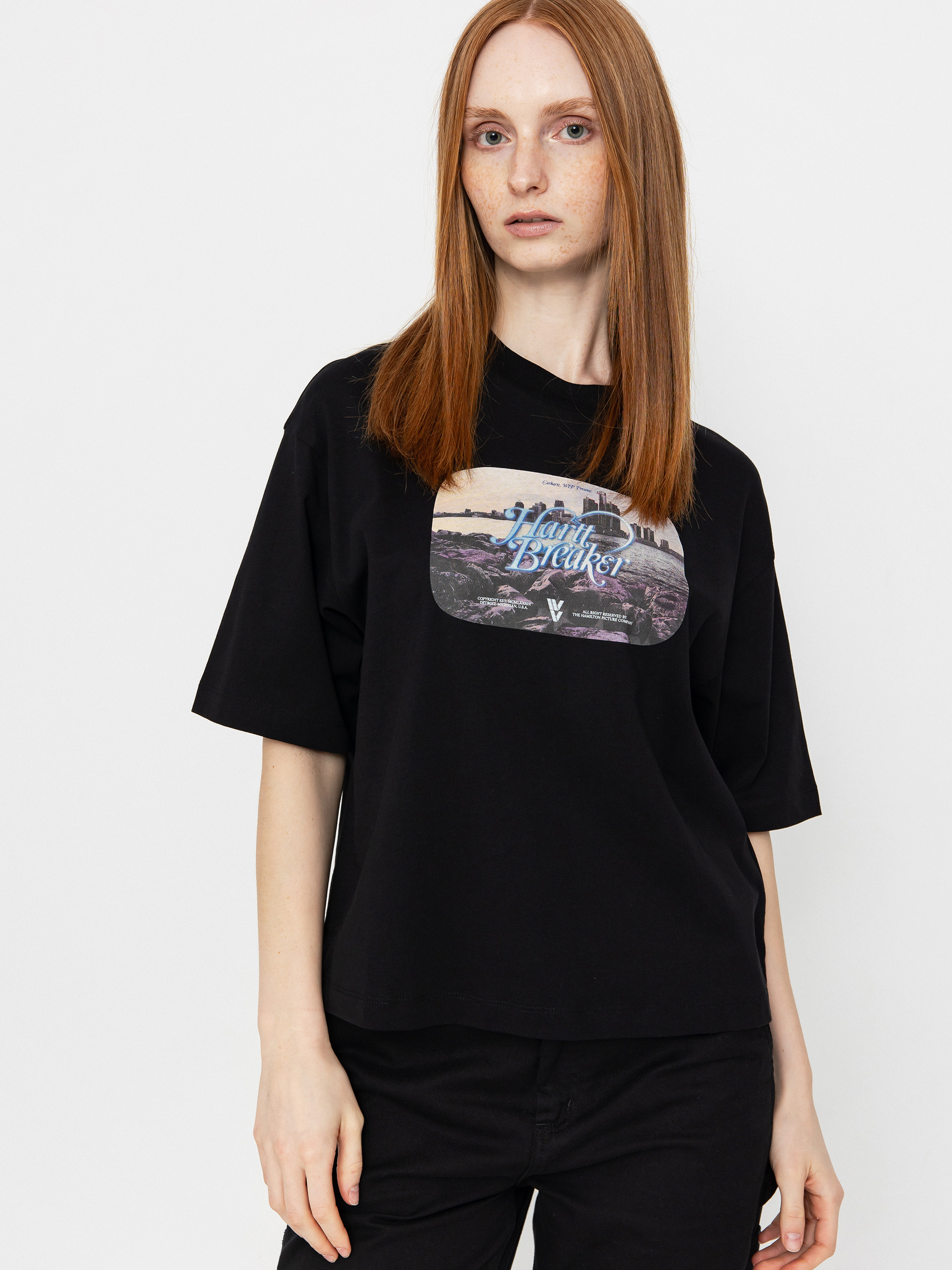 Футболка Carhartt WIP Greatest Flicks Wmn (black)